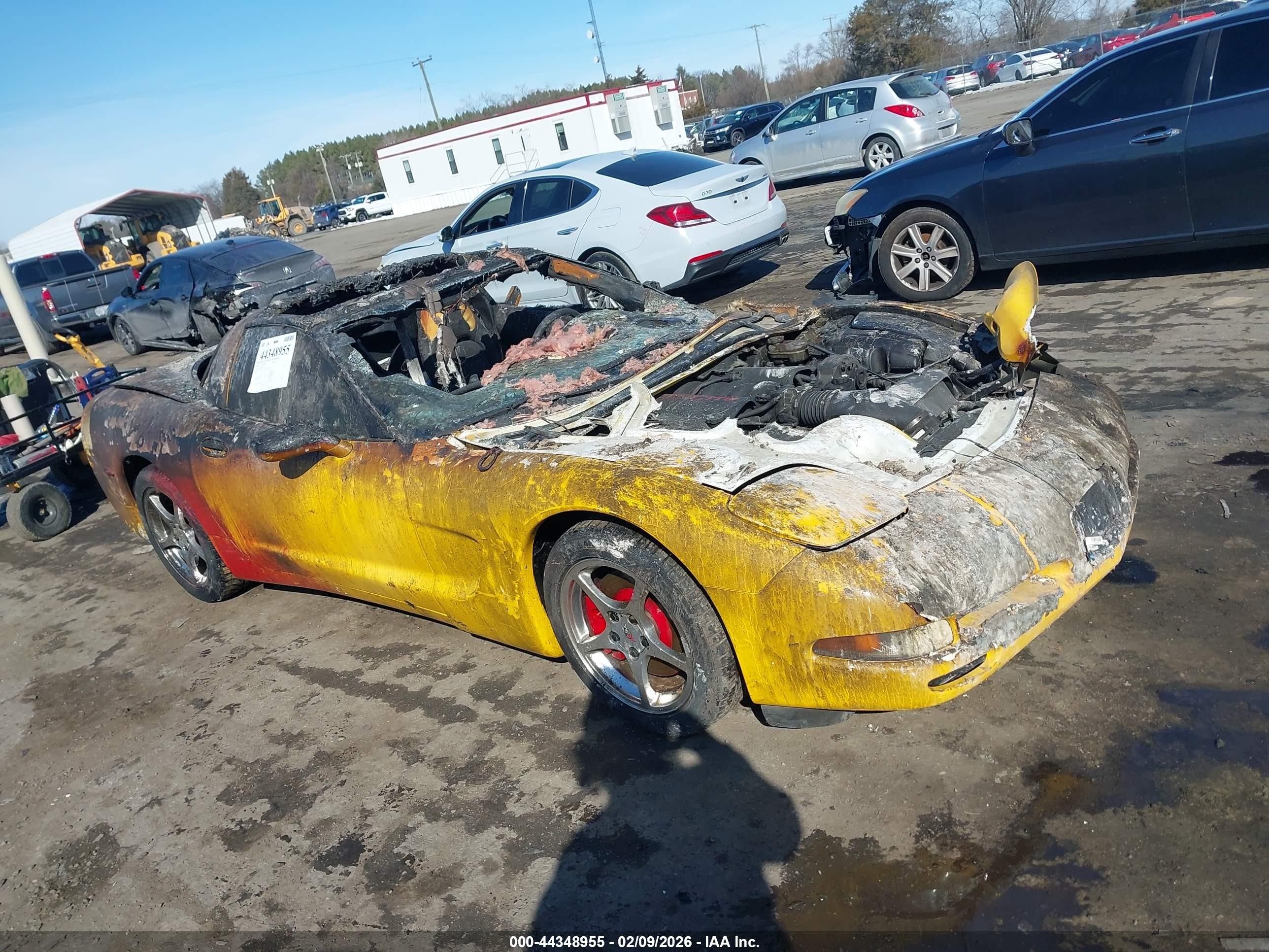 2000 Chevrolet Corvette, VIN 1G1YY22G4Y5126452 — Burn