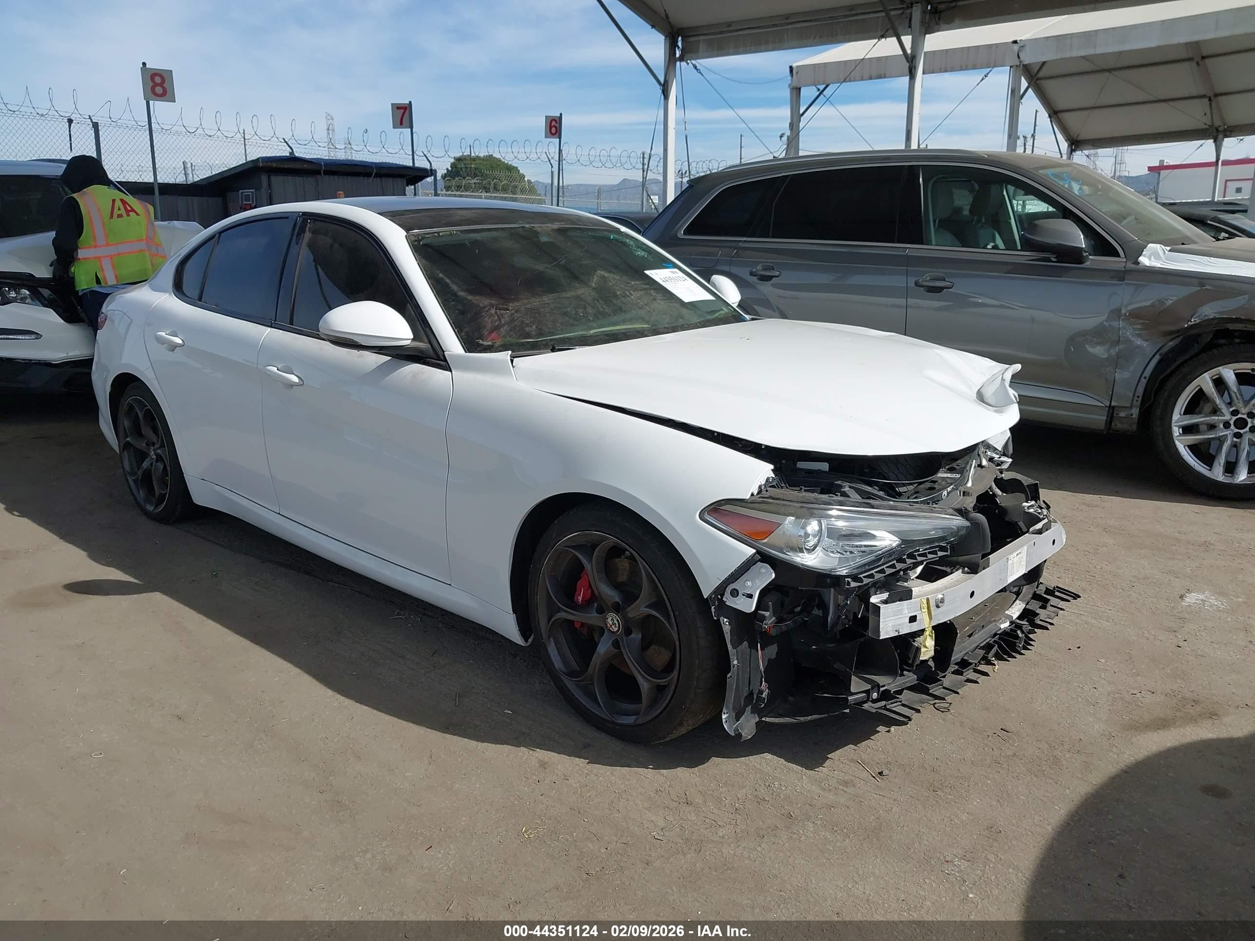2017 Alfa Romeo Giulia Ti, VIN ZARFAECN2H7560624 — После угона