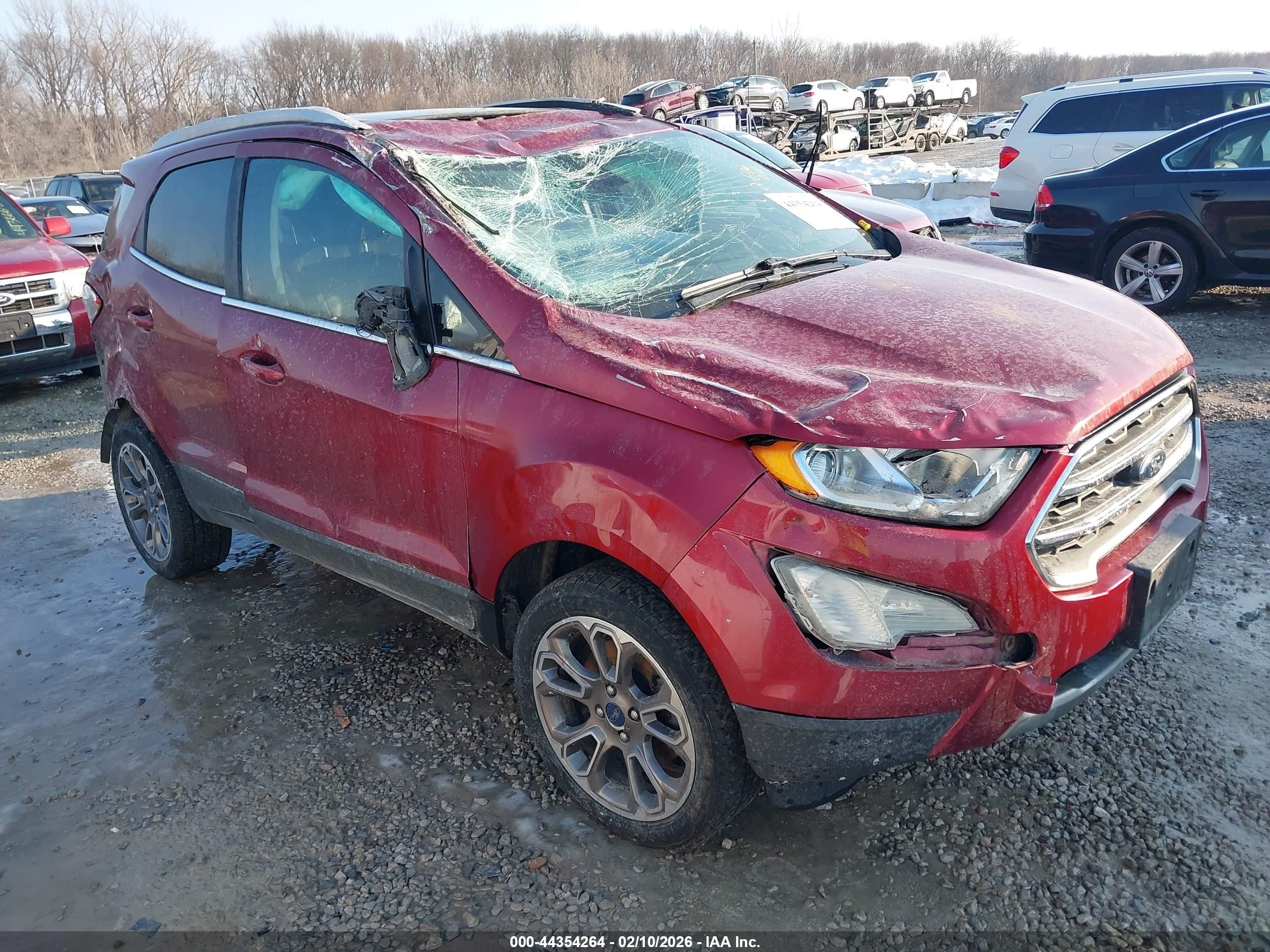 2020 Ford EcoSport Titanium, VIN MAJ6S3KL2LC312469 — Rollover
