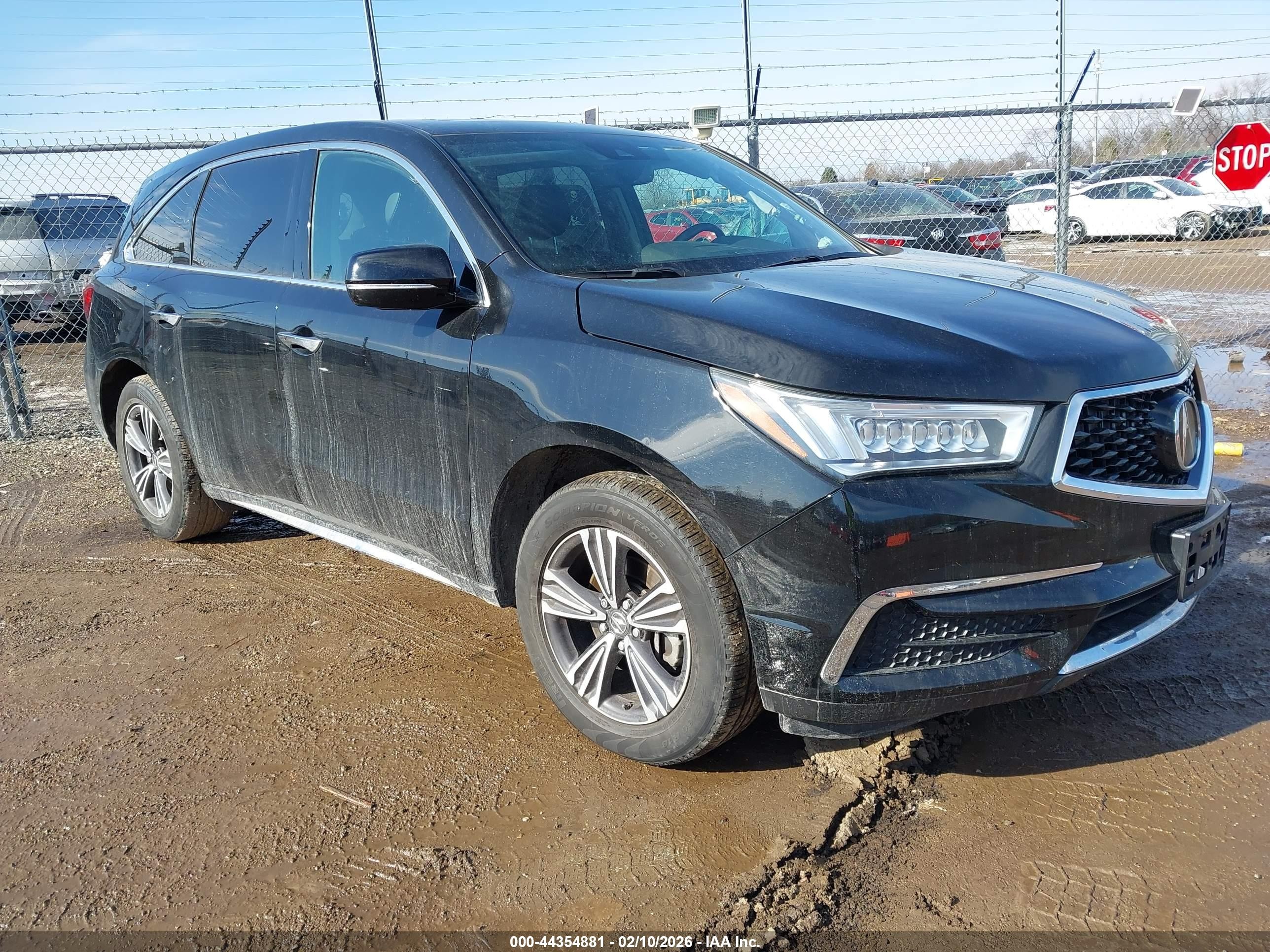 2018 Acura MDX, VIN 5J8YD4H3XJL010596 — Stripped