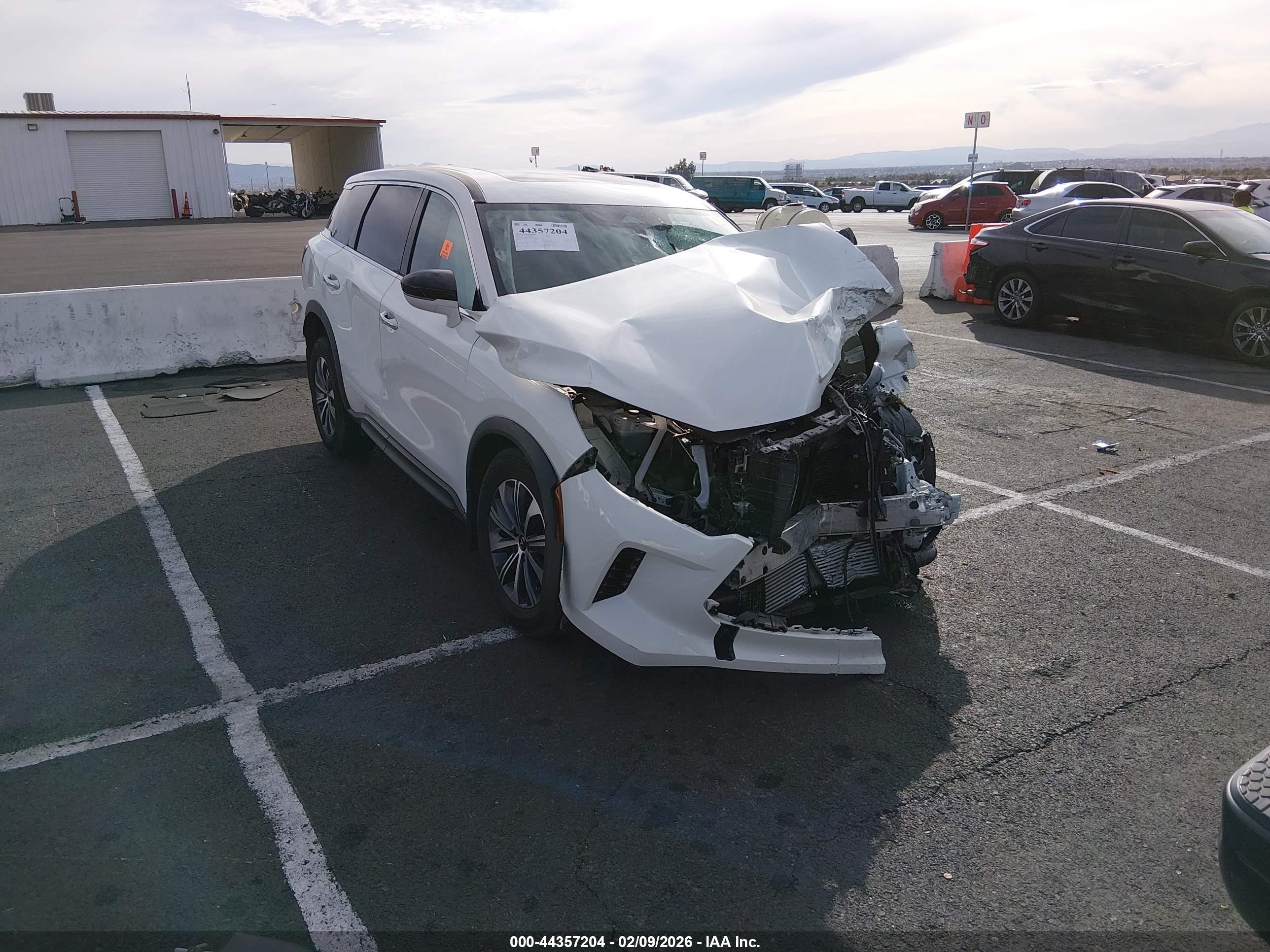 2025 Infiniti QX60 Pure, VIN 5N1AL1ER2SC345813 — Biohazard / chemical