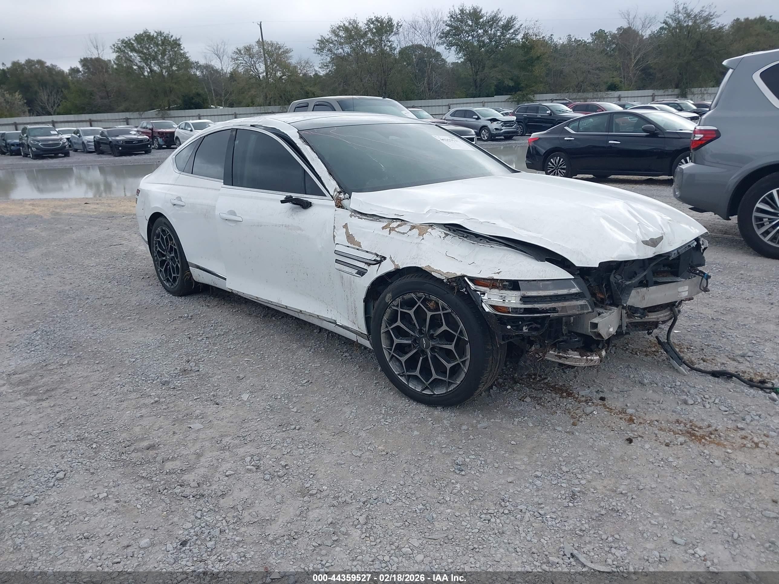 2021 Genesis G80 2.5T, VIN KMTGB4SC4MU079793 — Rollover