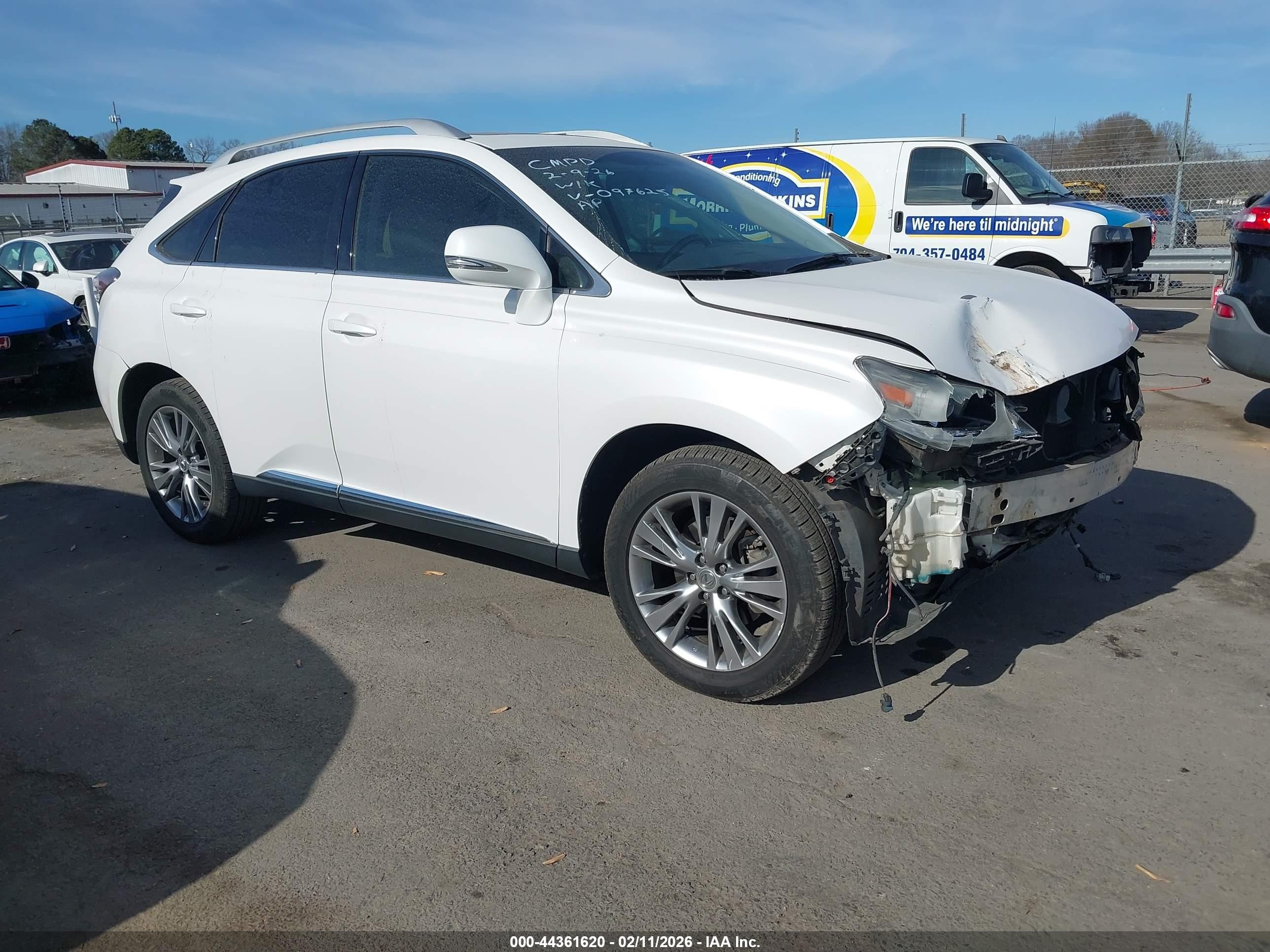 2013 Lexus RX 350, VIN 2T2ZK1BA0DC097625 — All over