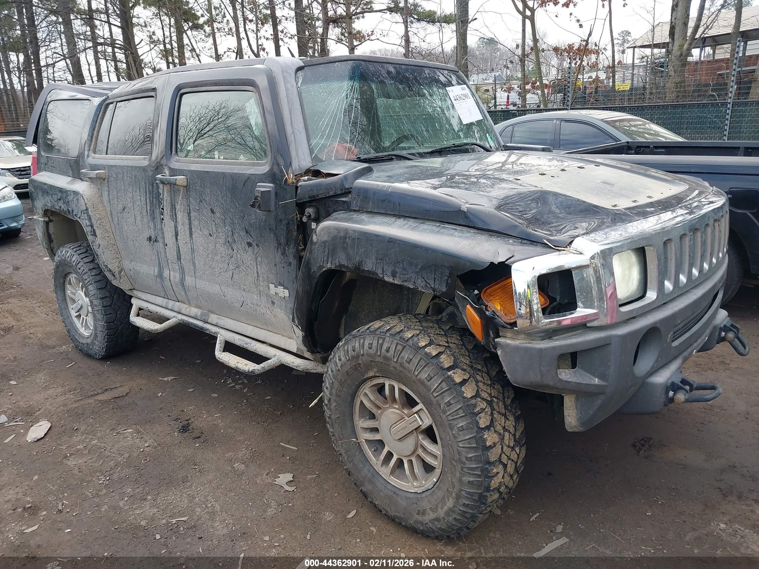 2007 Hummer H3 SUV, VIN 5GTDN13E878127731 — All over