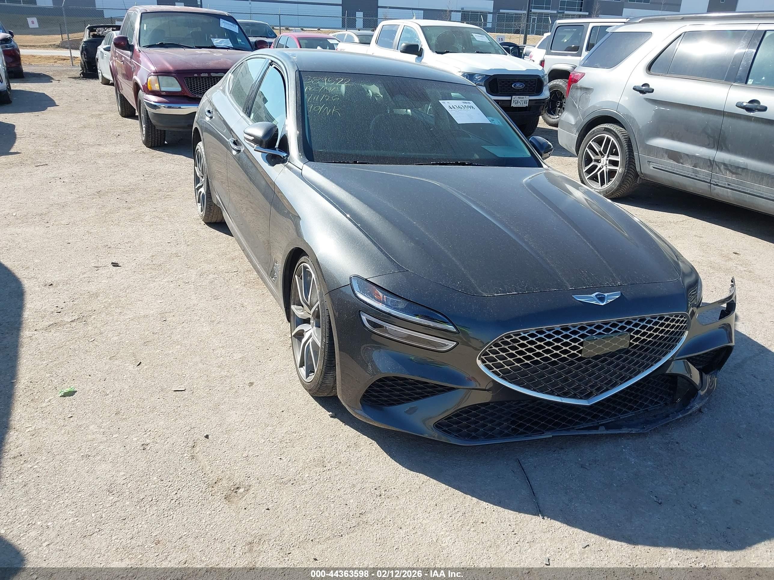 2023 Genesis G70 2.0T, VIN KMTG34TAXPU128963 — Front end