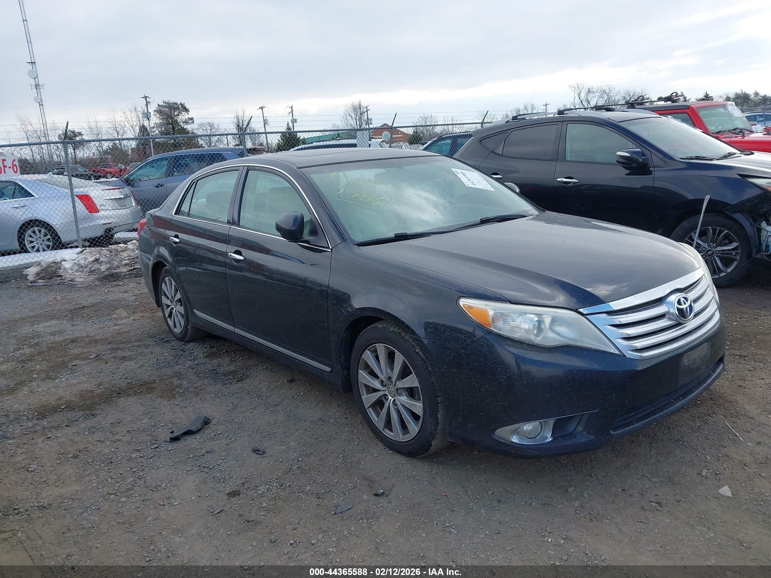 2011 Toyota Avalon Limited, VIN 4T1BK3DB0BU437178 — Not stated