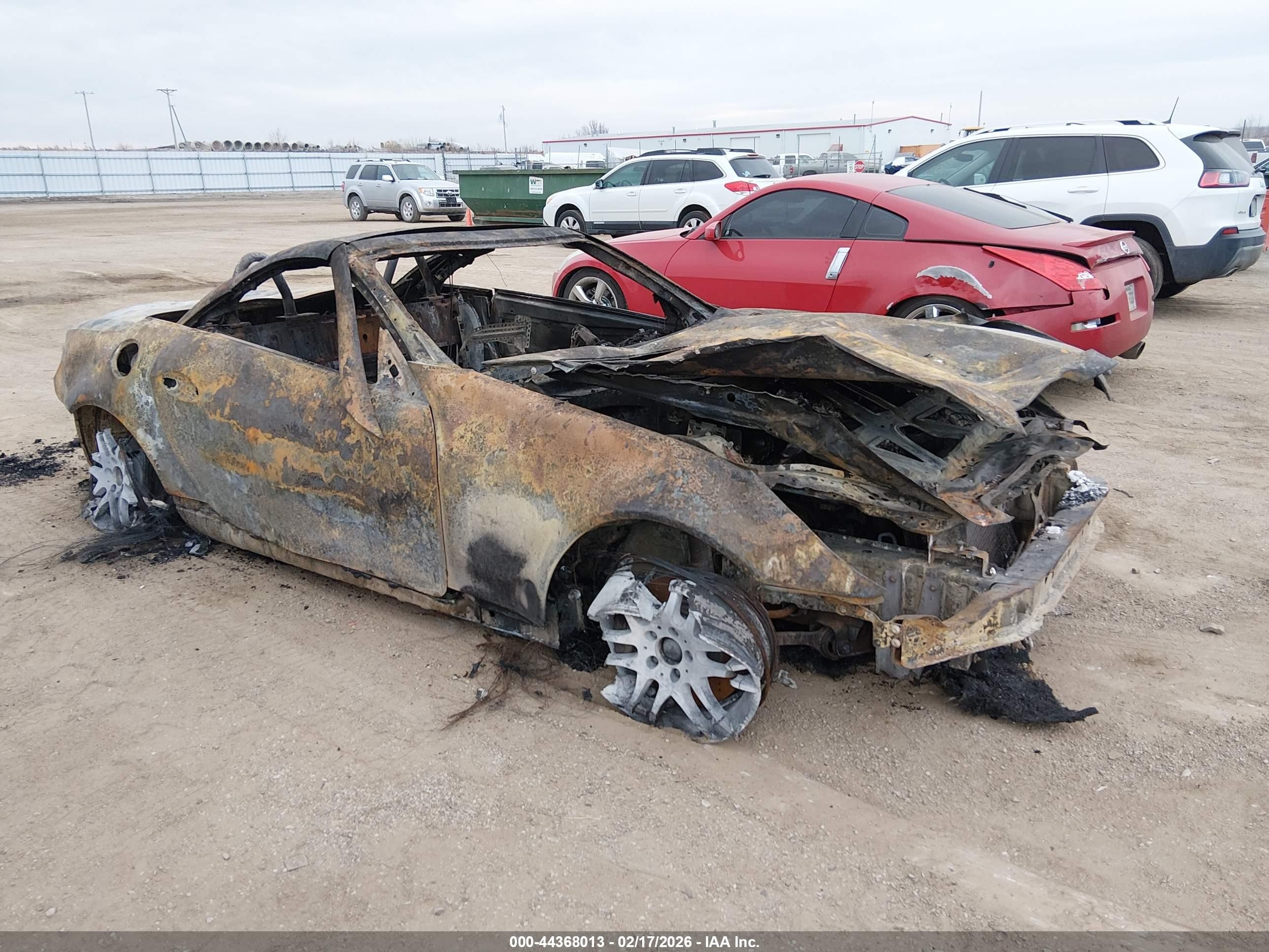 2008 Mercedes-Benz SLK 350, VIN WDBWK56F58F185795 — Burn