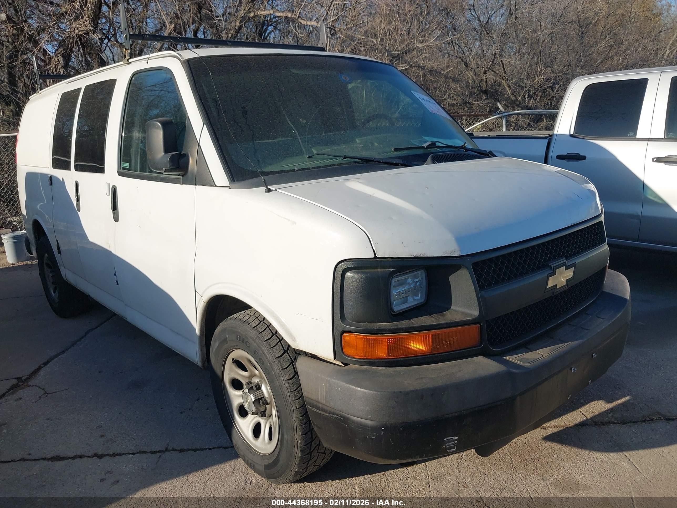 2011 Chevrolet Express Passenger LS, VIN 1GNSGBF48B1127593 — Hail