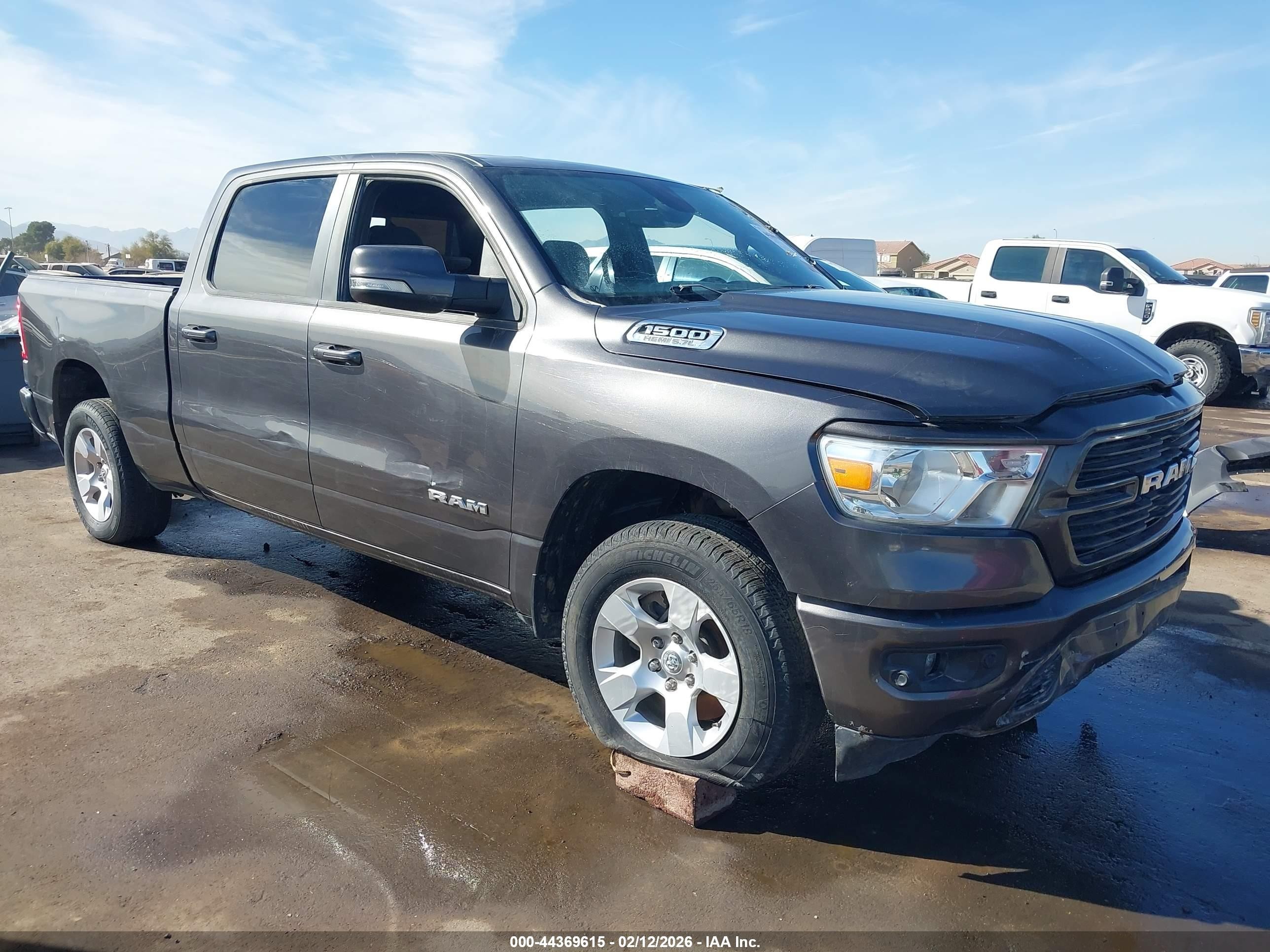 2021 Ram 1500 Big Horn, VIN 1C6SRFMT5MN805028 — Theft recovery