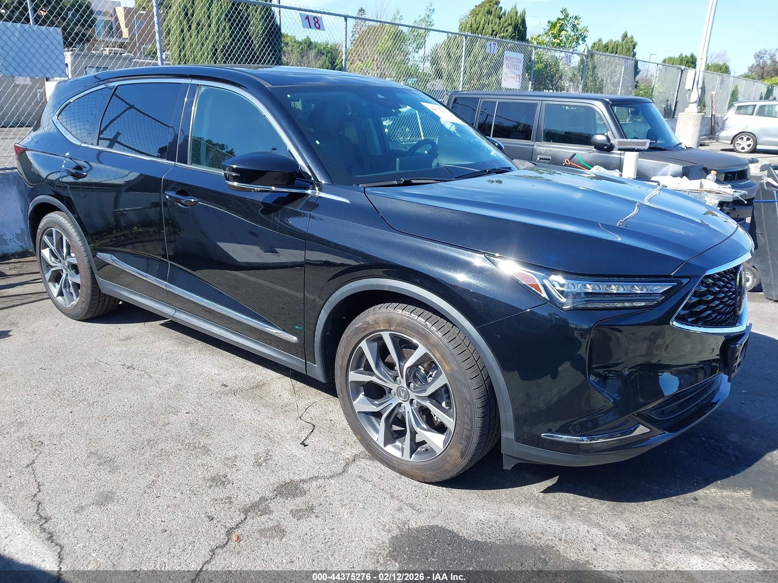 2022 Acura MDX Technology, VIN 5J8YD9H47NL001978 — Fresh water flood