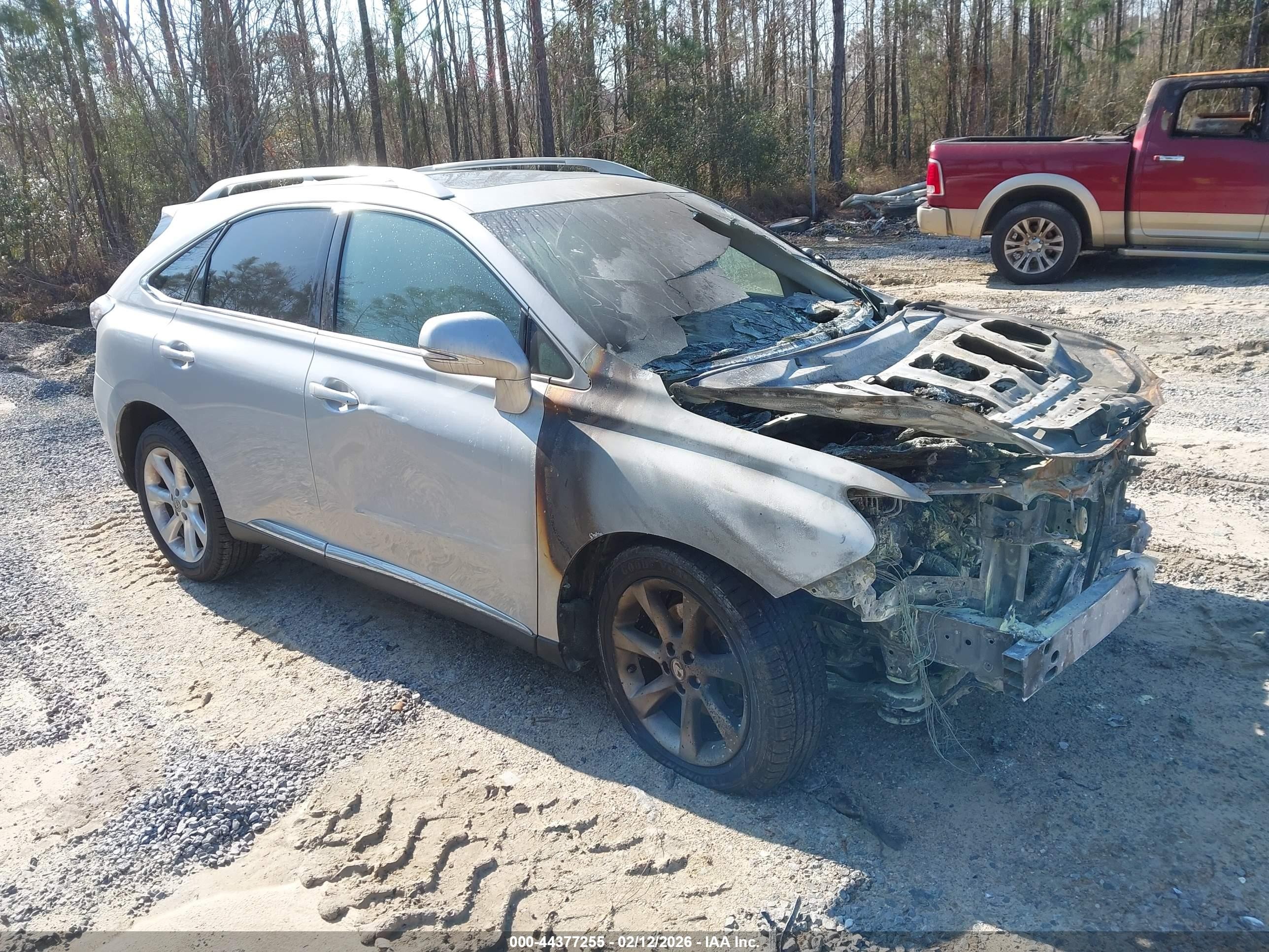 2011 Lexus RX 350, VIN 2T2ZK1BA9BC052860 — Burn
