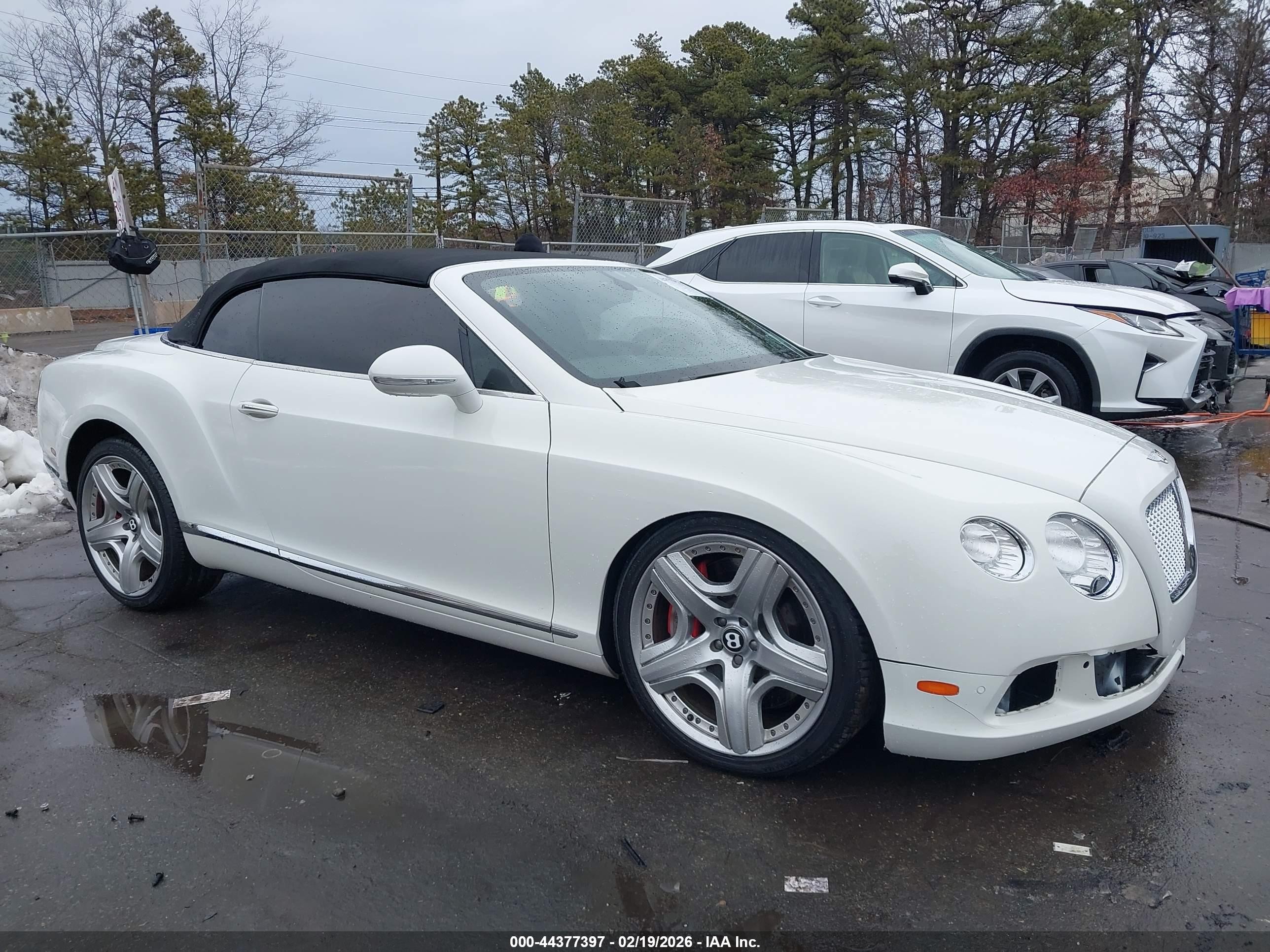 2012 Bentley Continental GT, VIN SCBGR3ZA0CC077183 — Fresh water flood