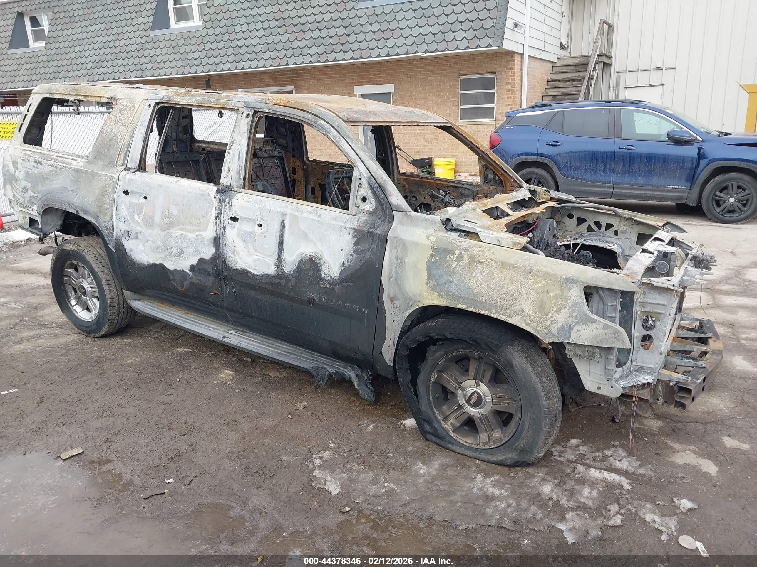 2015 Chevrolet Suburban LT, VIN 1GNSCJKC3FR560328 — Burn