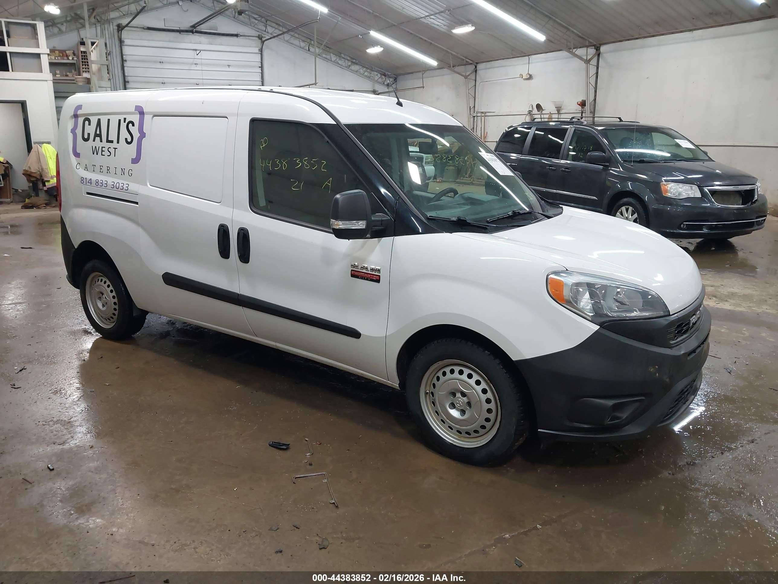 2021 Ram ProMaster City Cargo Tradesman, VIN ZFBHRFAB5M6U39552 — Rear end