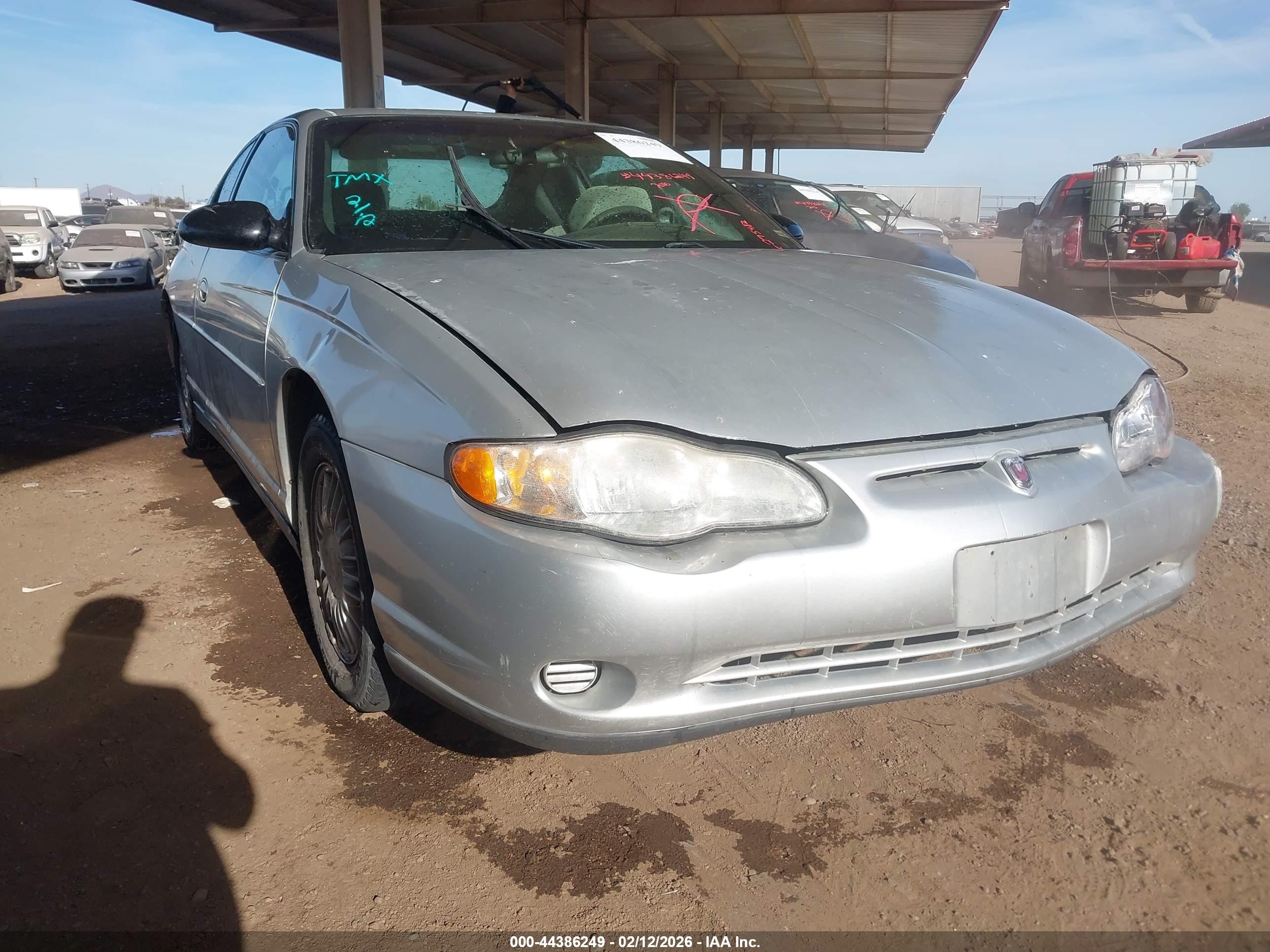 2000 Chevrolet Monte Carlo LS, VIN 2G1WW12E0Y9275482 — Обычный износ