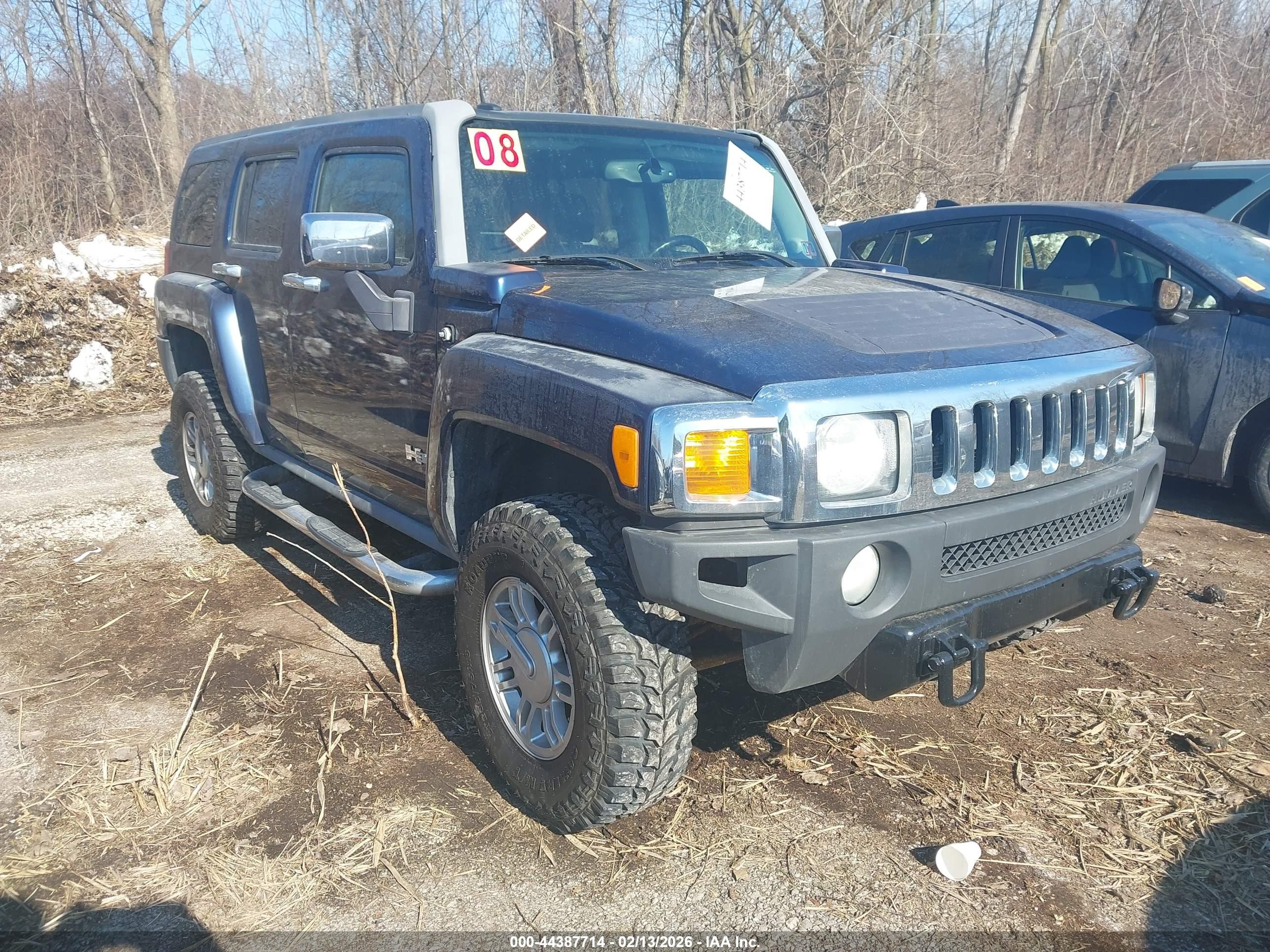 2008 Hummer H3 Luxury, VIN 5GTEN13E088155500 — Rear end