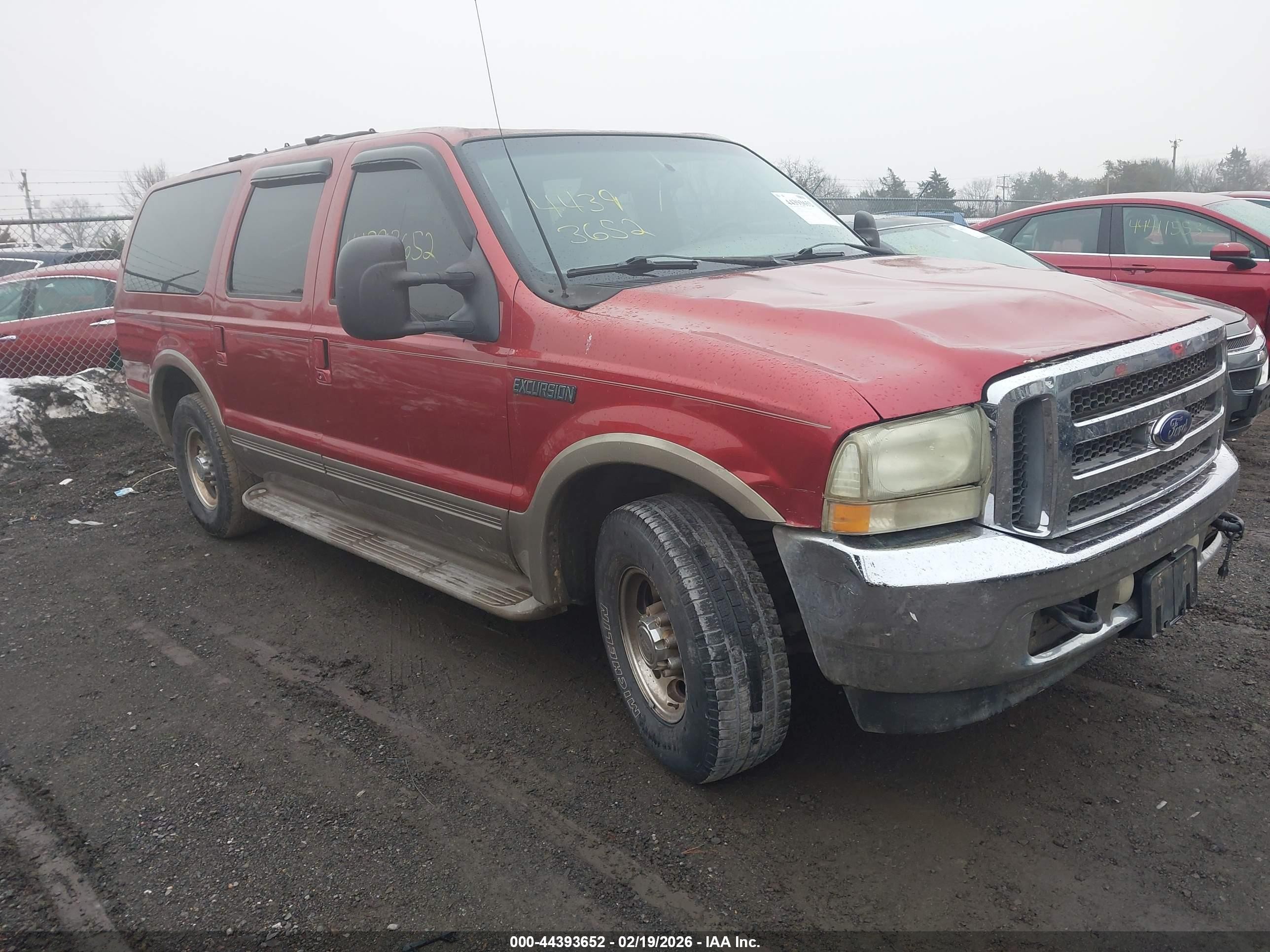 2001 Ford Excursion Limited, VIN 1FMNU42F71EB99163 — Фото с аукциона