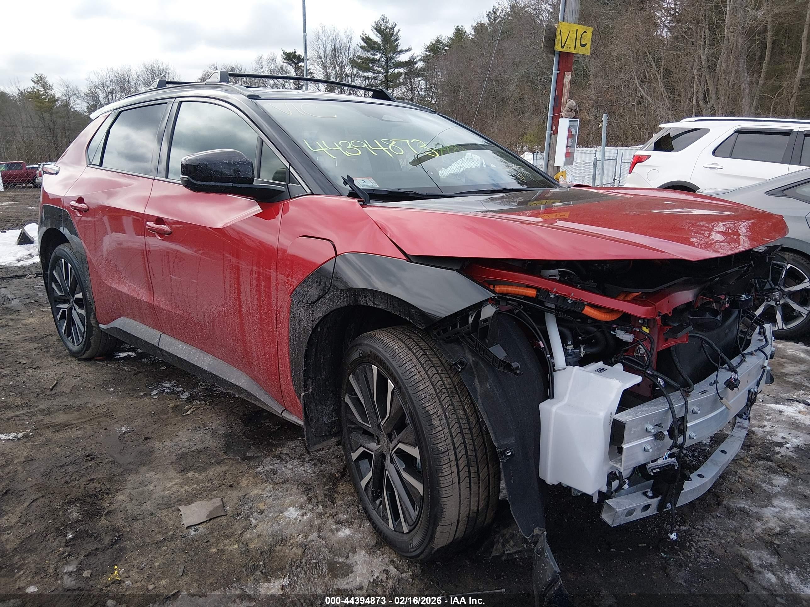 2026 Toyota bZ XLE, VIN JTMBDAFBXTA002378 — Front end