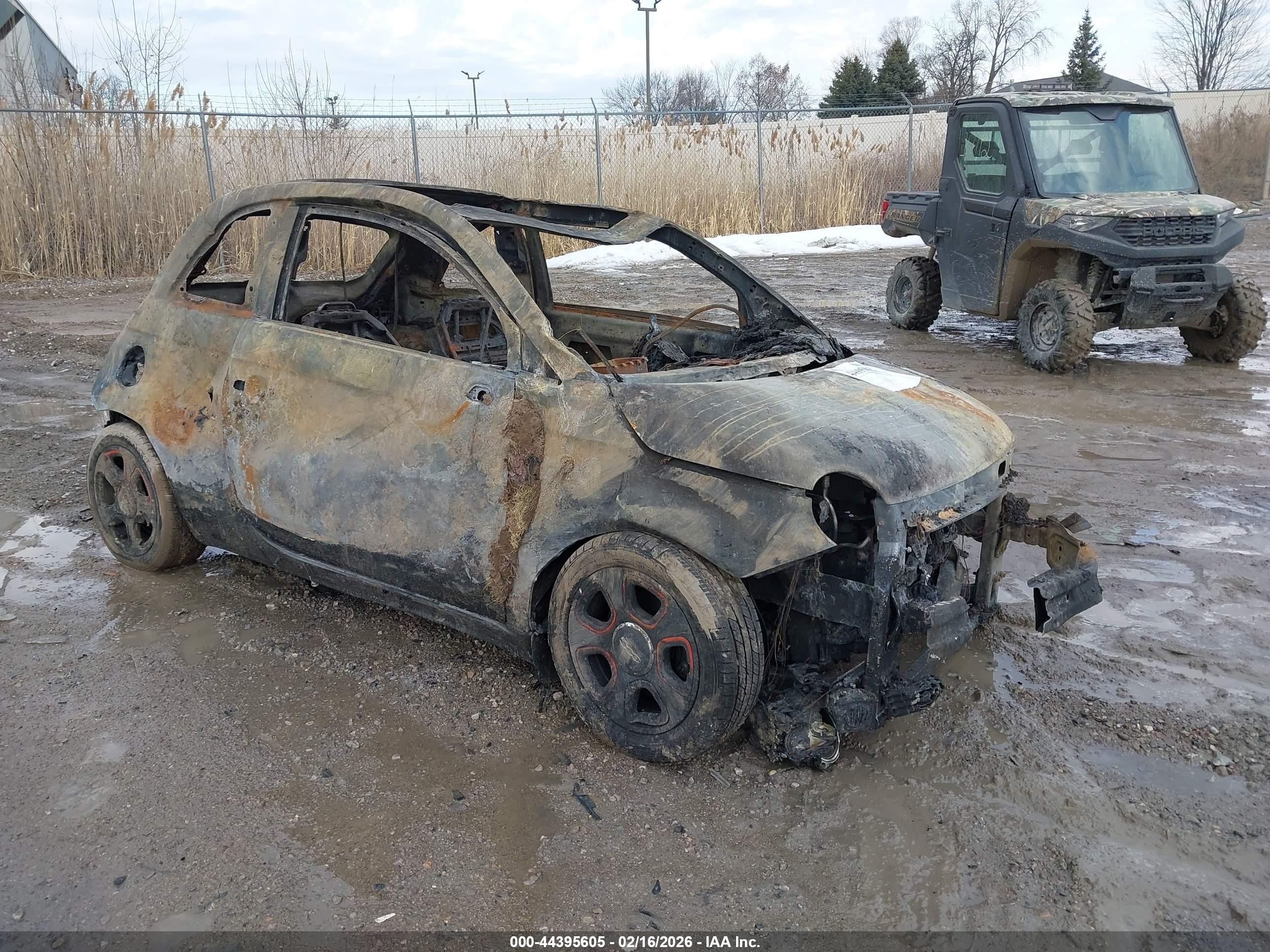 2015 FIAT 500e, VIN 3C3CFFGE6FT527251 — Burn