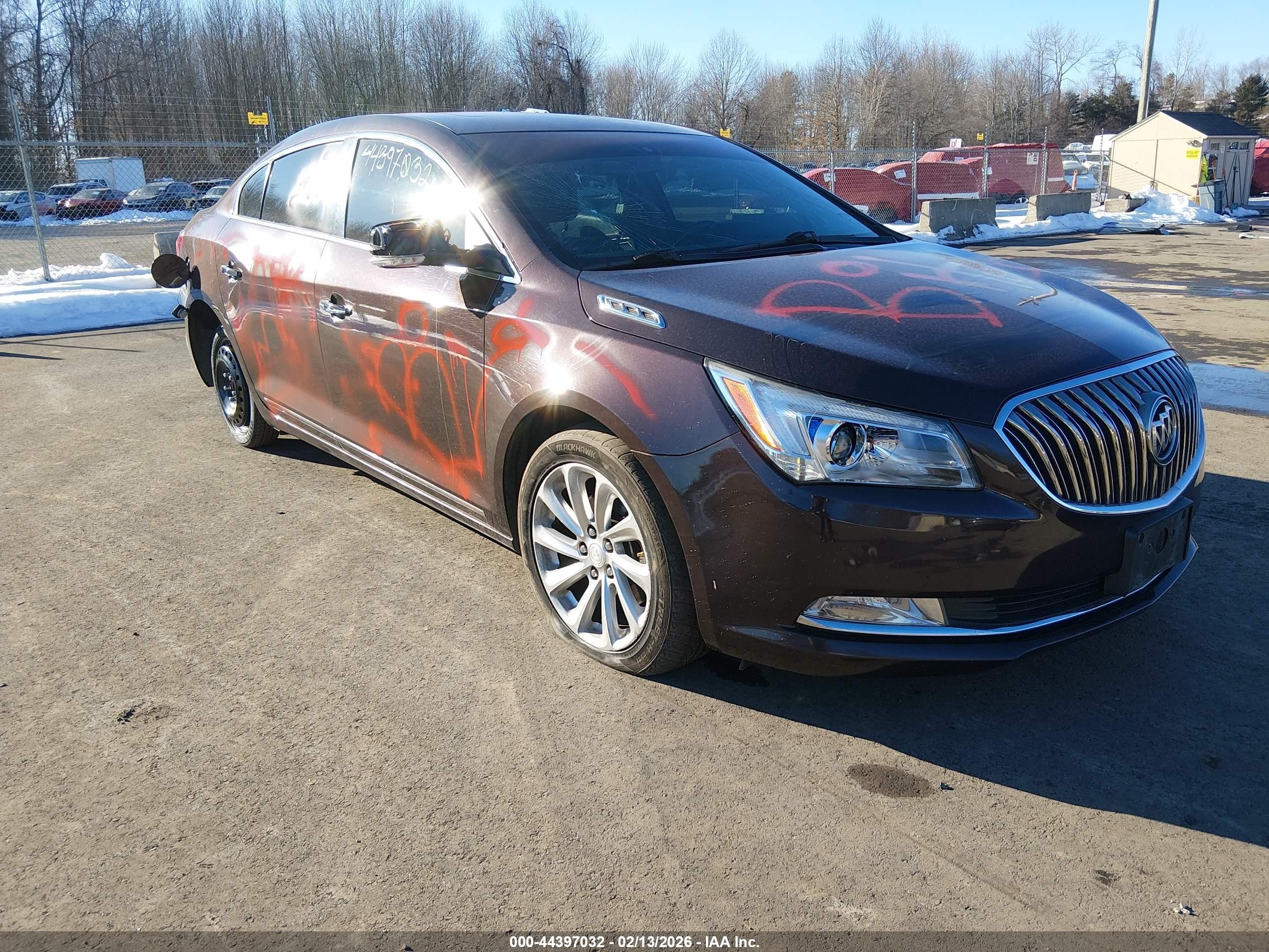 2016 Buick LaCrosse Leather, VIN 1G4GB5G35GF132339 — Vandalism