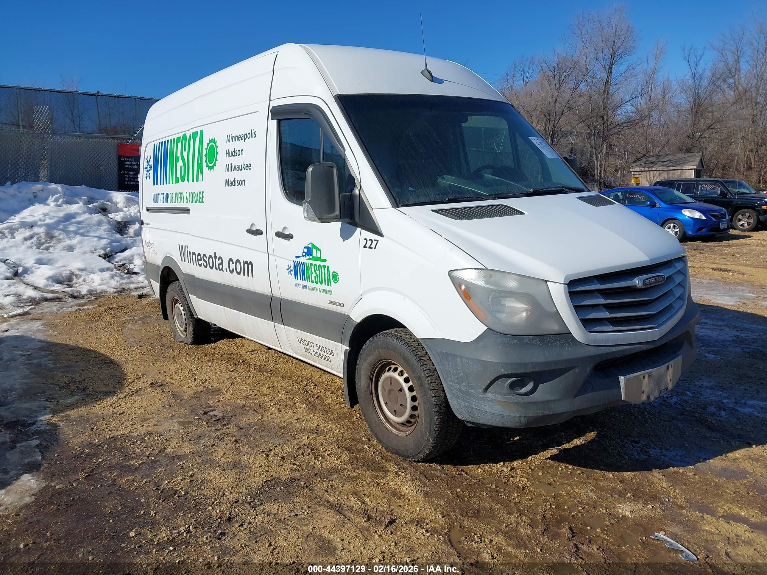 2014 Freightliner Sprinter, VIN WDYPE7DC2E5869937 — Not stated