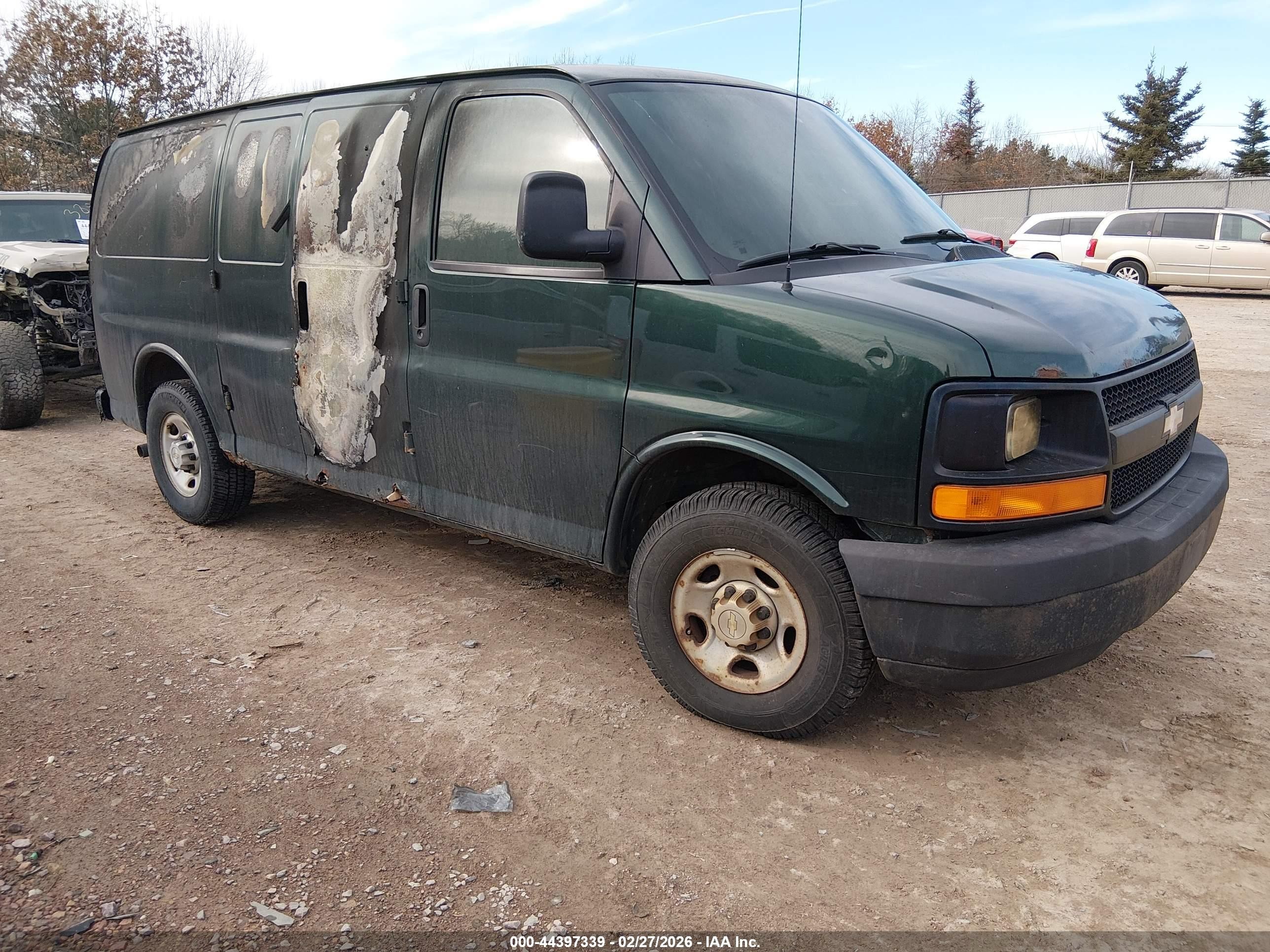 2009 Chevrolet Express 3500, VIN 1GCHG35C891104648 — Burn