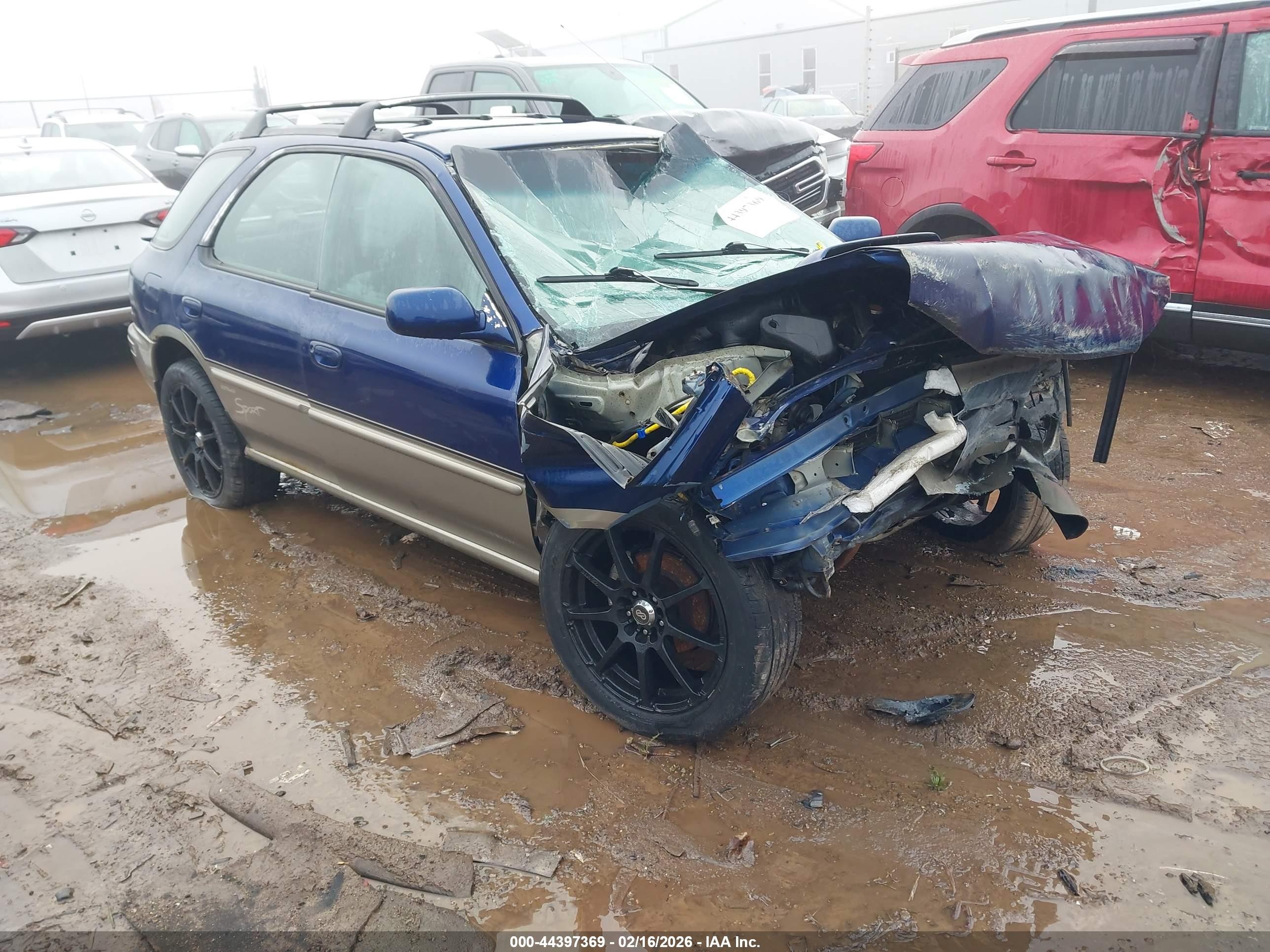 2001 Subaru Impreza Outback Special Sports, VIN JF1GF48511G803791 — Опрокидывание