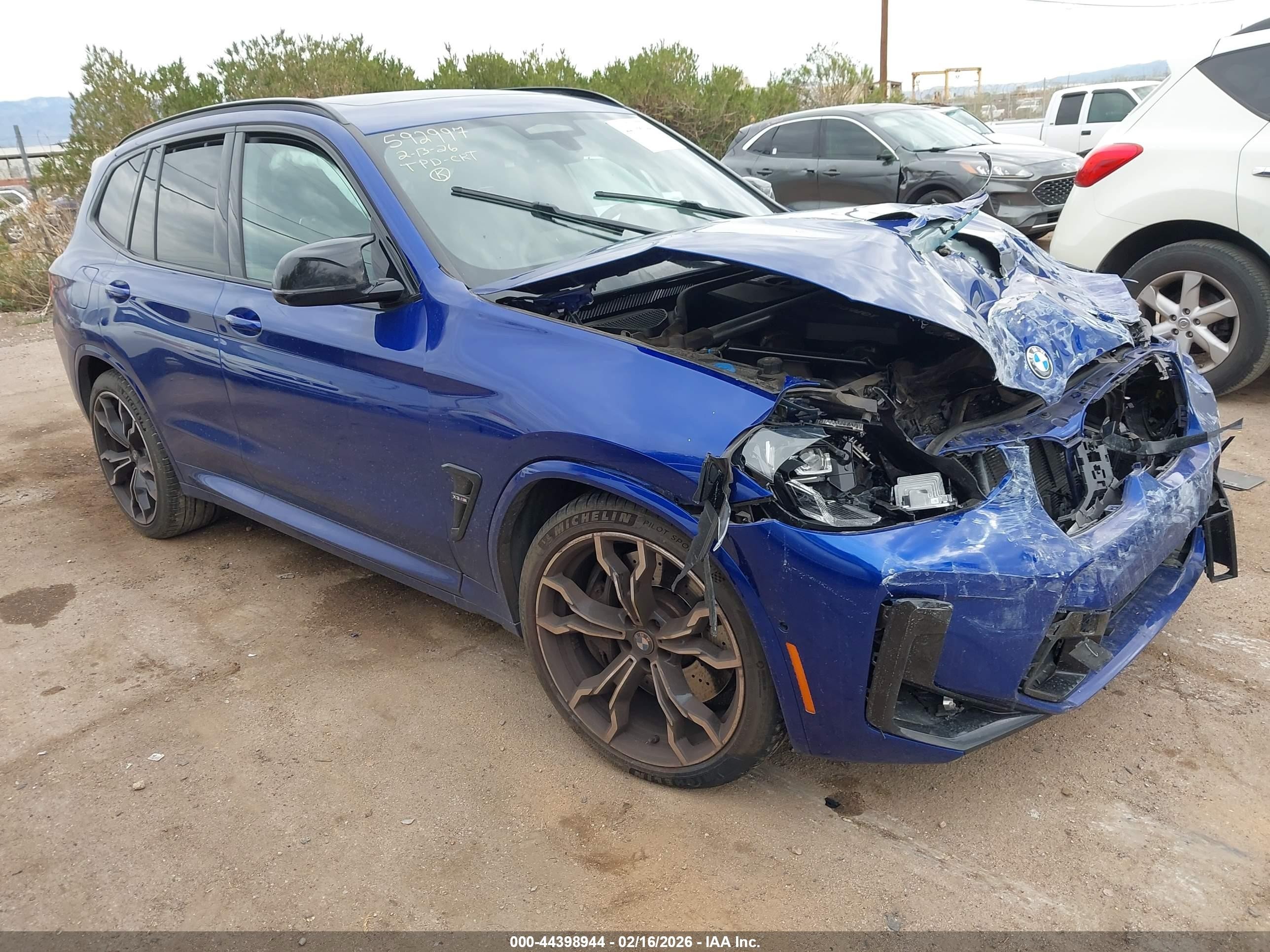 2023 BMW X3 M, VIN 5YM13EC0XP9T08424 — Front end