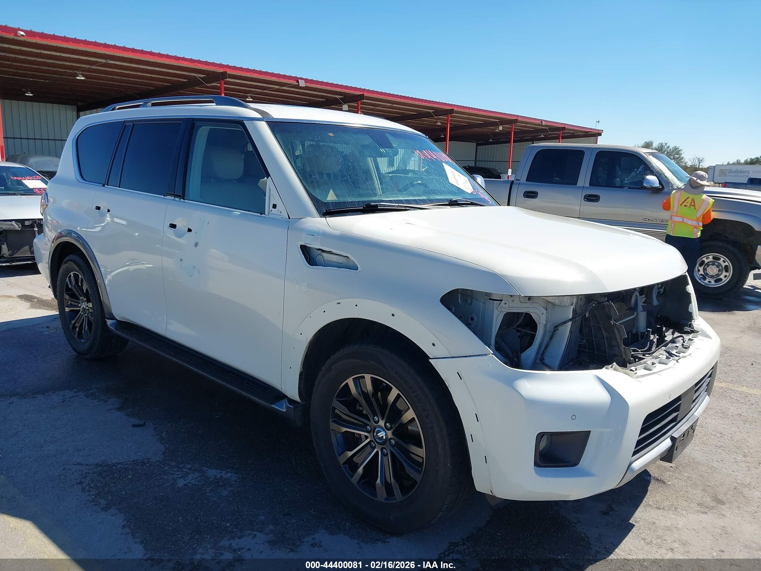 2017 Nissan Armada SV, VIN JN8AY2ND8H9004457 — Hail