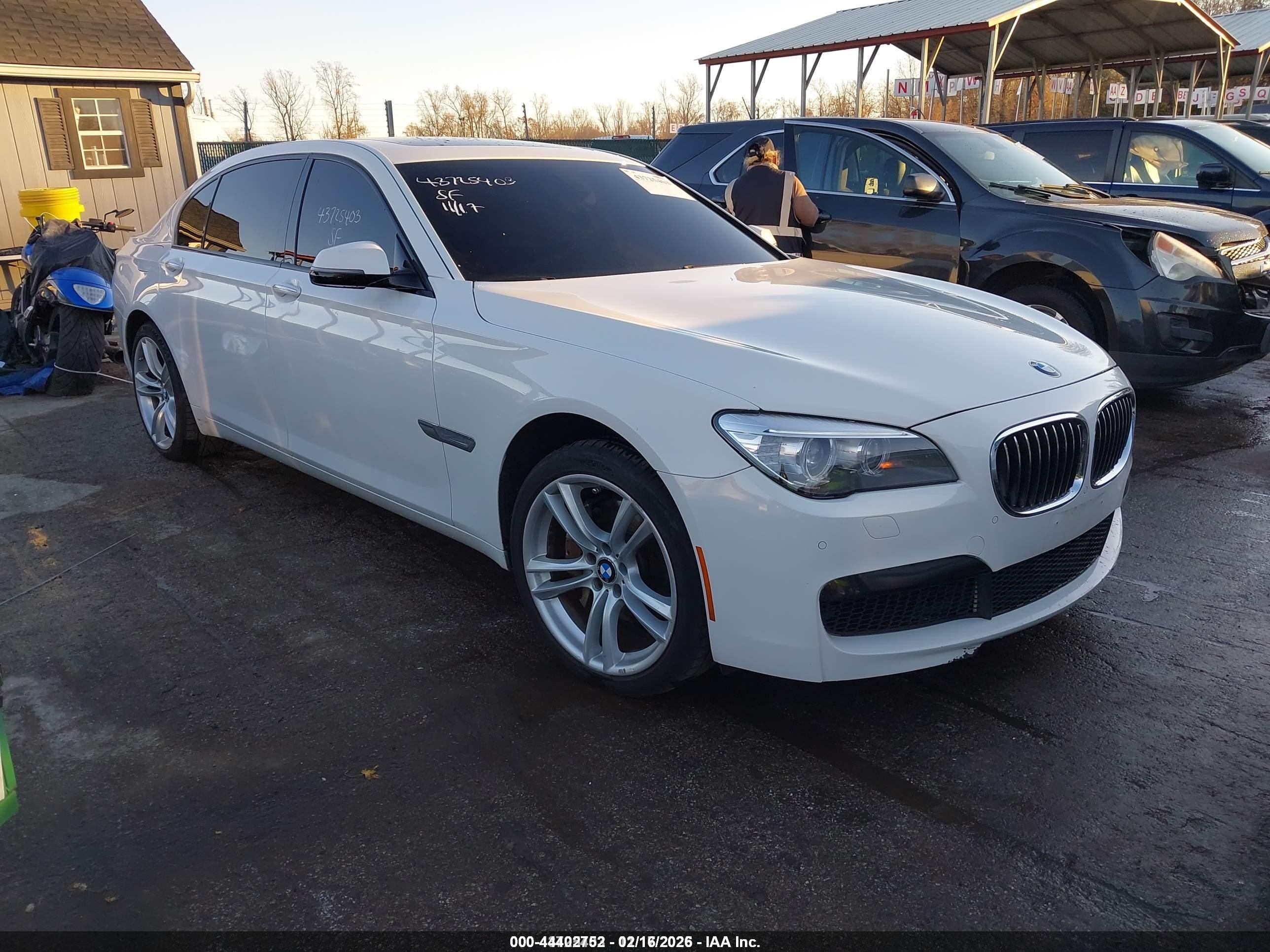 2013 BMW 7 Series 740Li xDrive, VIN WBAYF4C59DDE23772 — Rear end