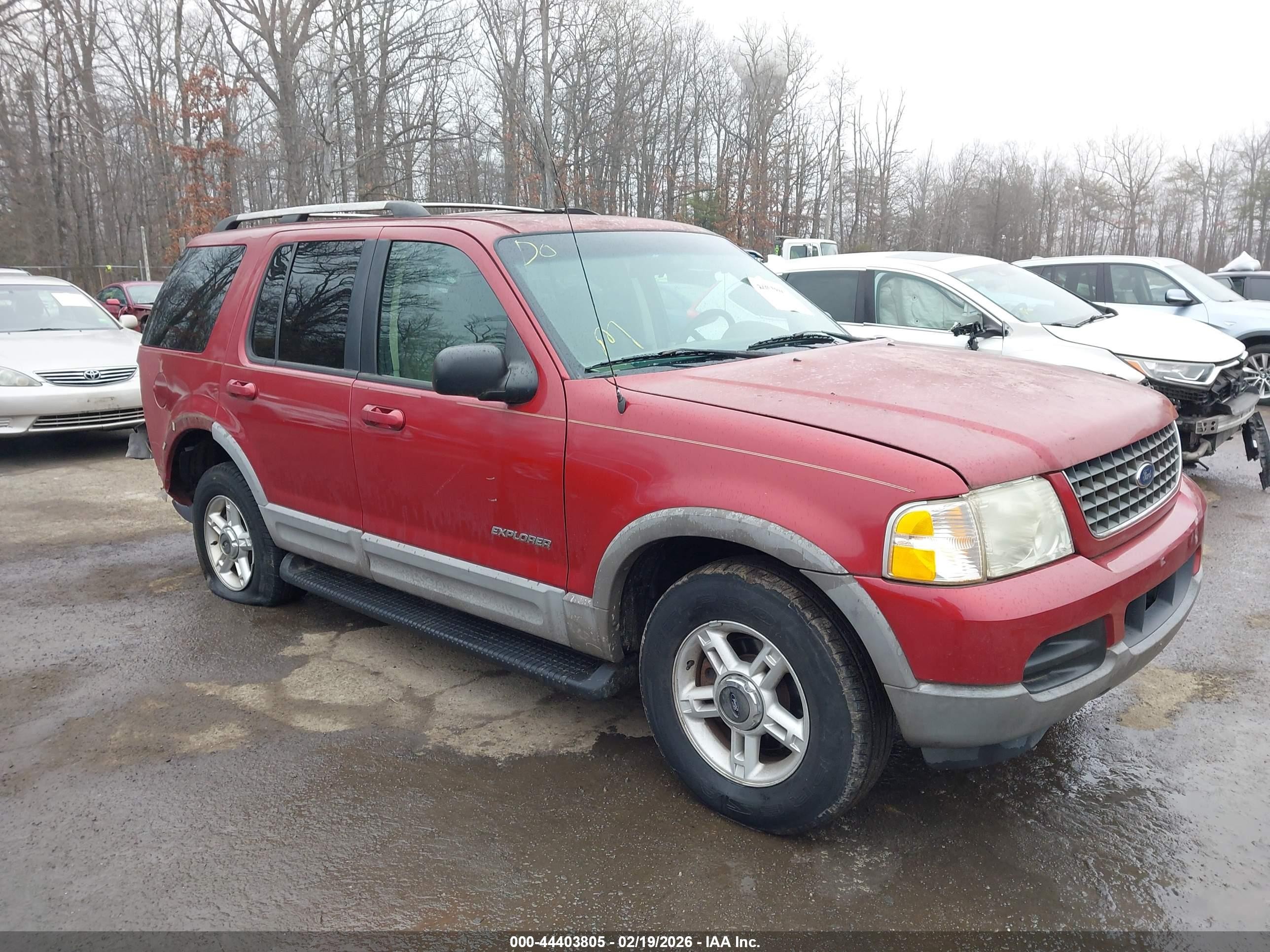 2002 Ford Explorer XLT, VIN 1FMZU73E72ZA36550 — Rear end