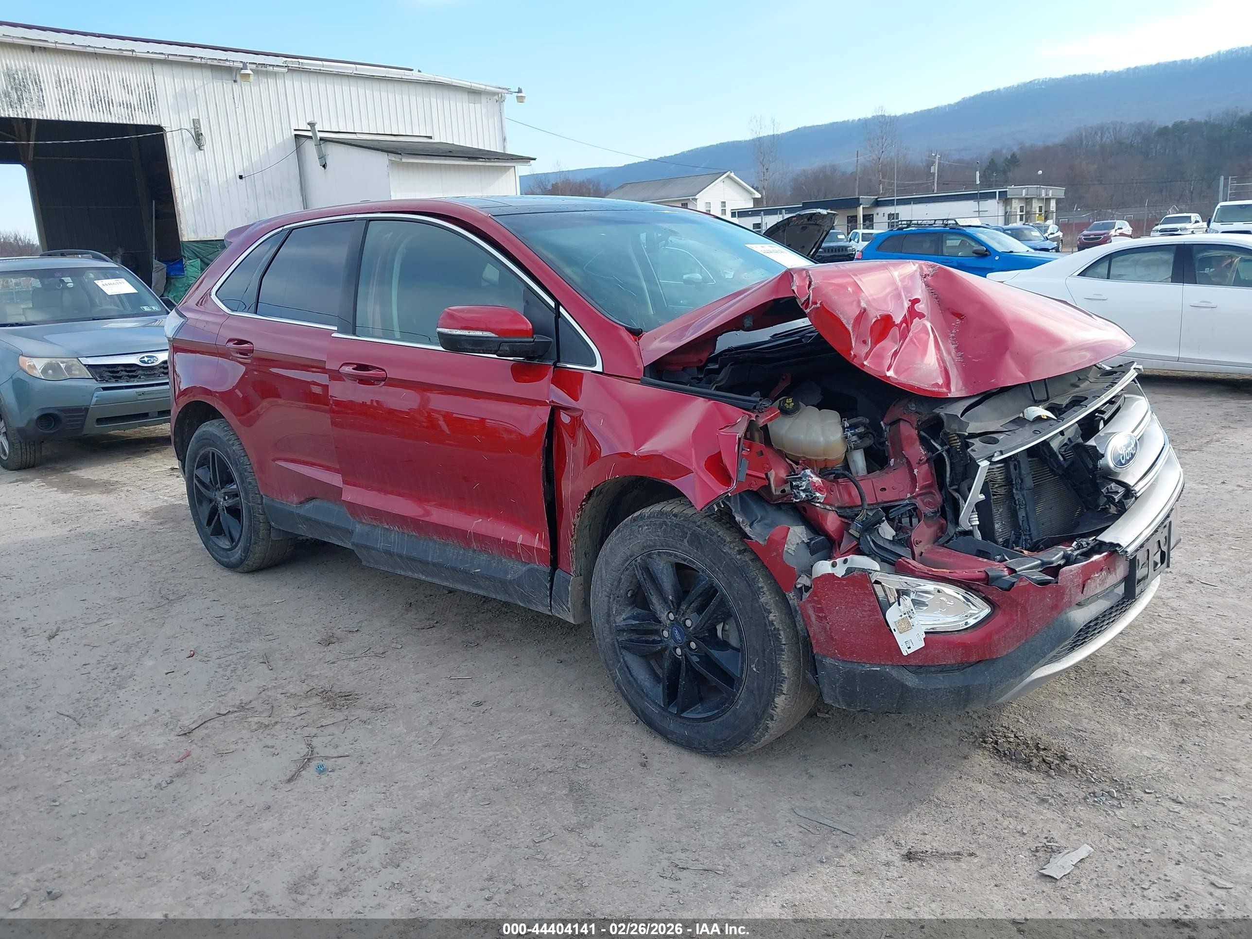 2015 Ford Edge SEL, VIN 2FMTK4J83FBB79186 — Front end