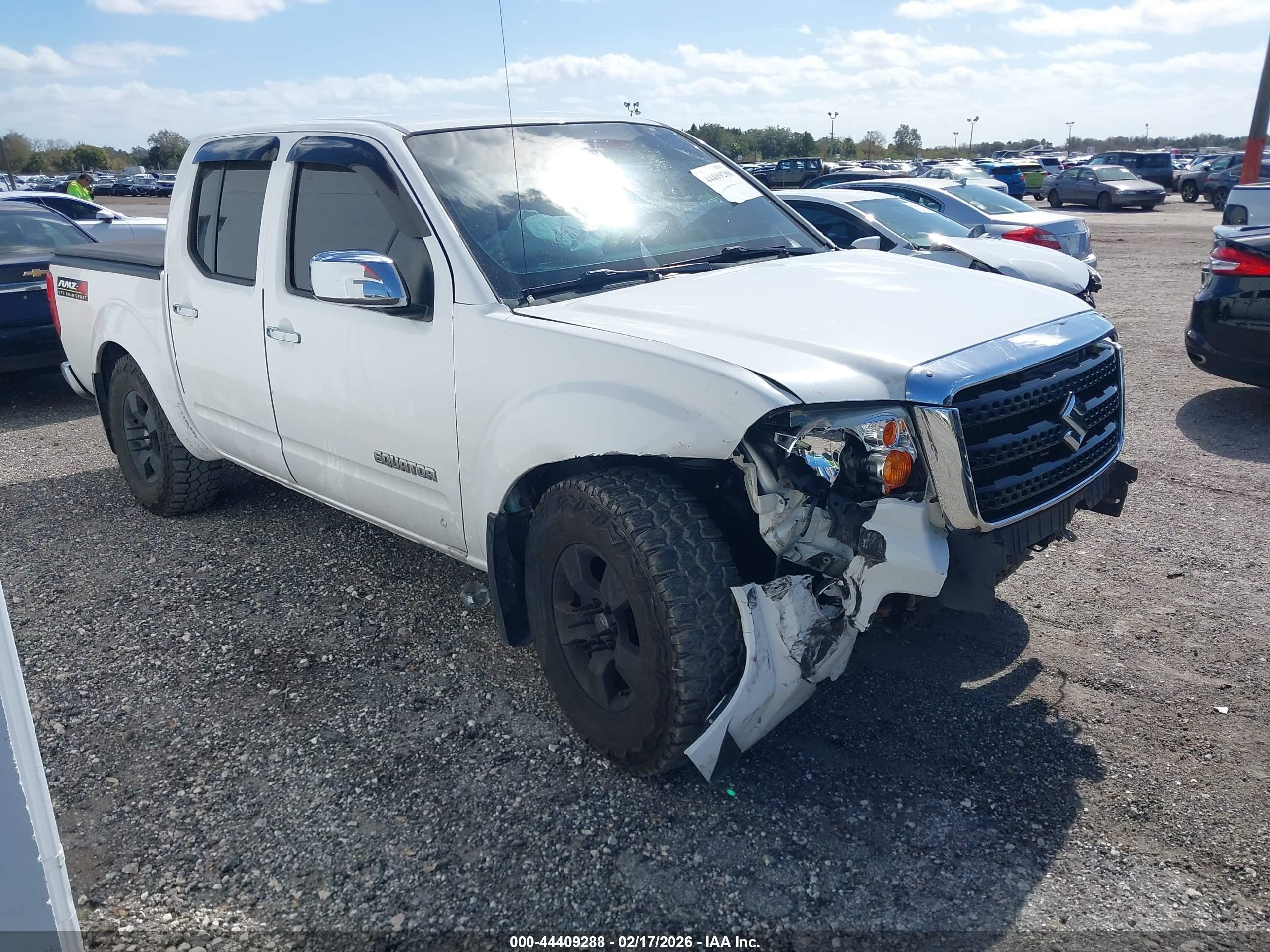 2009 Suzuki Equator, VIN 5Z6AD07W69C410088 — Опрокидывание