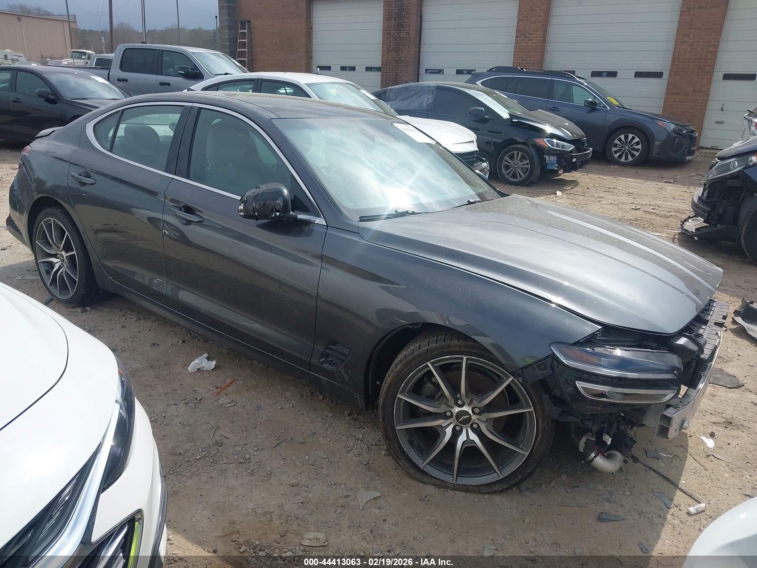 2022 Genesis G70 2.0T, VIN KMTG34TAXNU087036 — Rear end