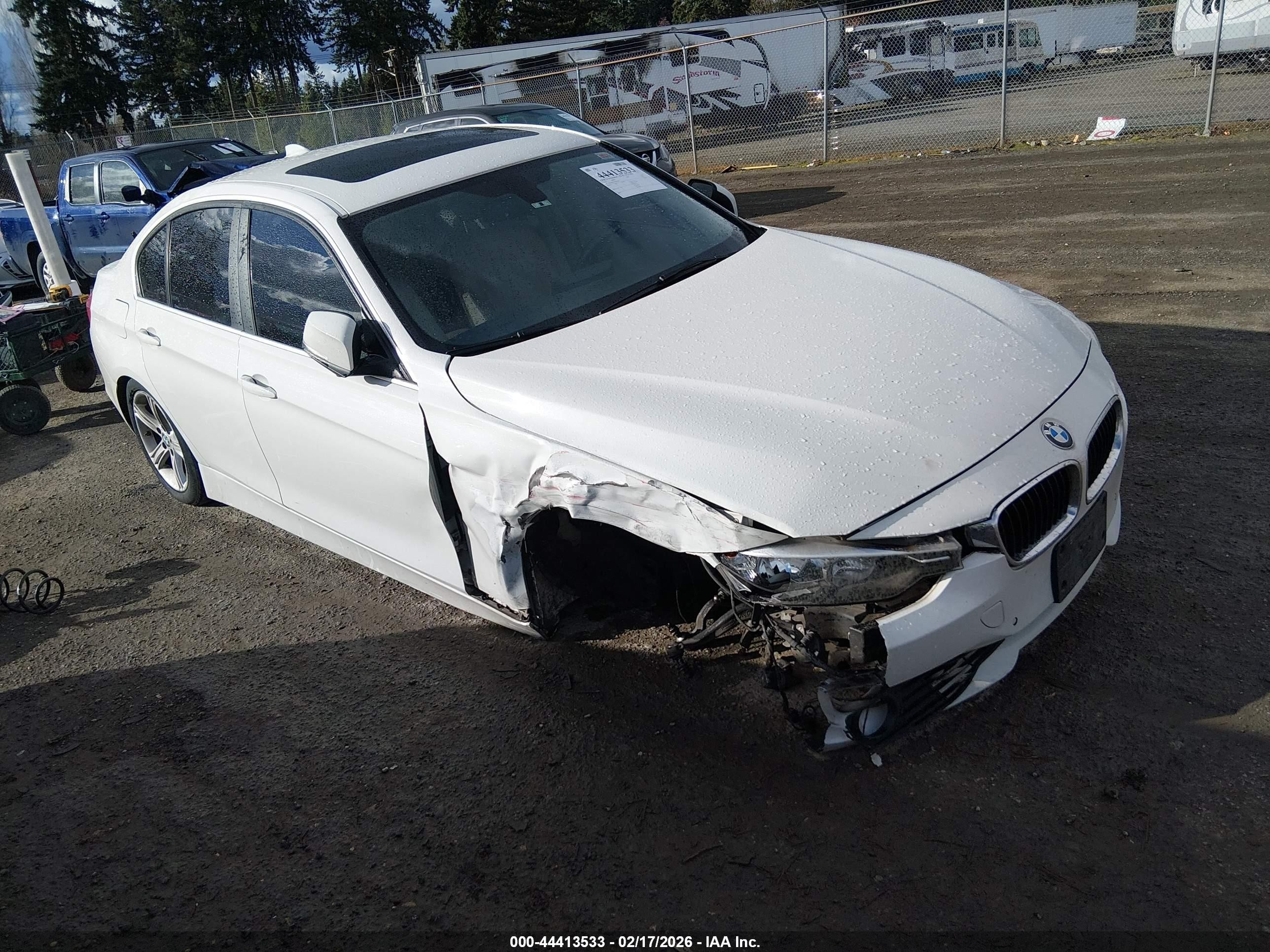 2015 BMW 3 Series 328i xDrive, VIN WBA3B5G5XFNS12757 — Front end
