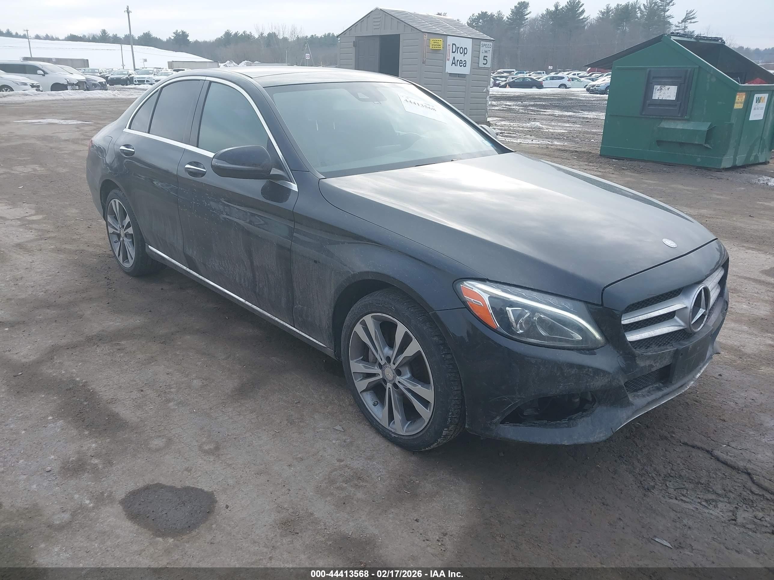 2017 Mercedes-Benz C 300, VIN 55SWF4KB7HU193712 — Frame damage