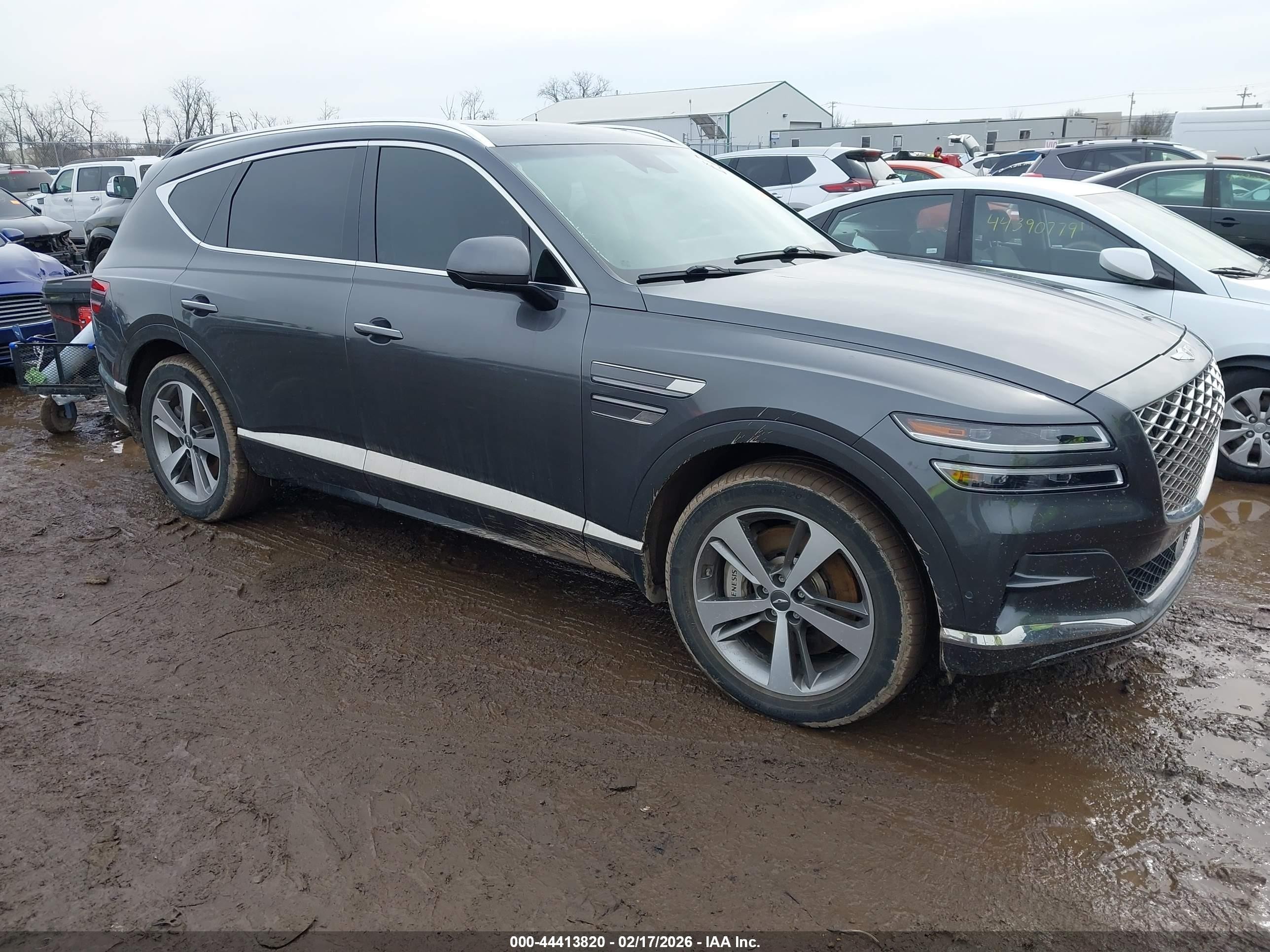 2022 Genesis GV80 Prestige Signature, VIN KMUHCESC9NU077896 — Undercarriage