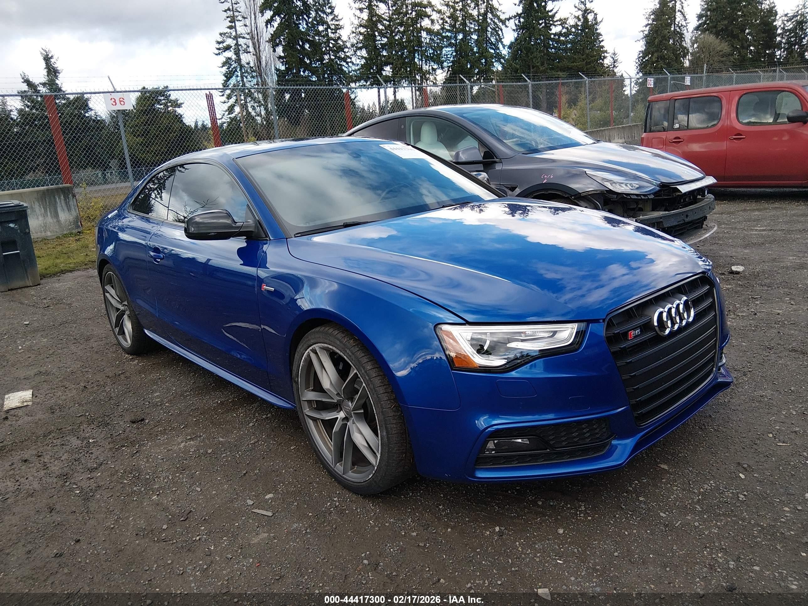 2016 Audi S5 Premium Plus, VIN WAUC4AFR9GA028376 — Перед