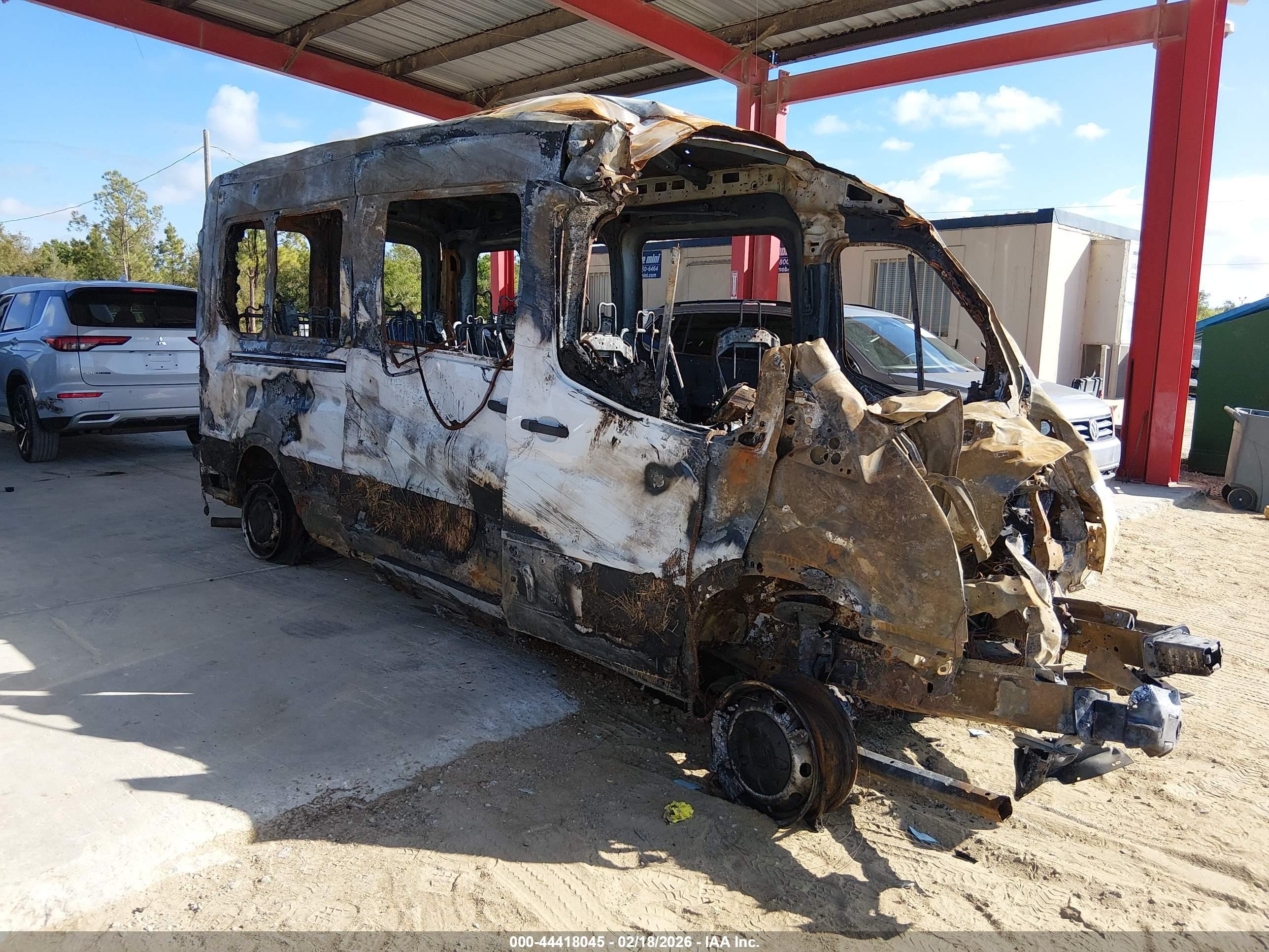 2024 Ford Transit Passenger XLT, VIN 1FBAX2C83RKB65270 — Interior fire