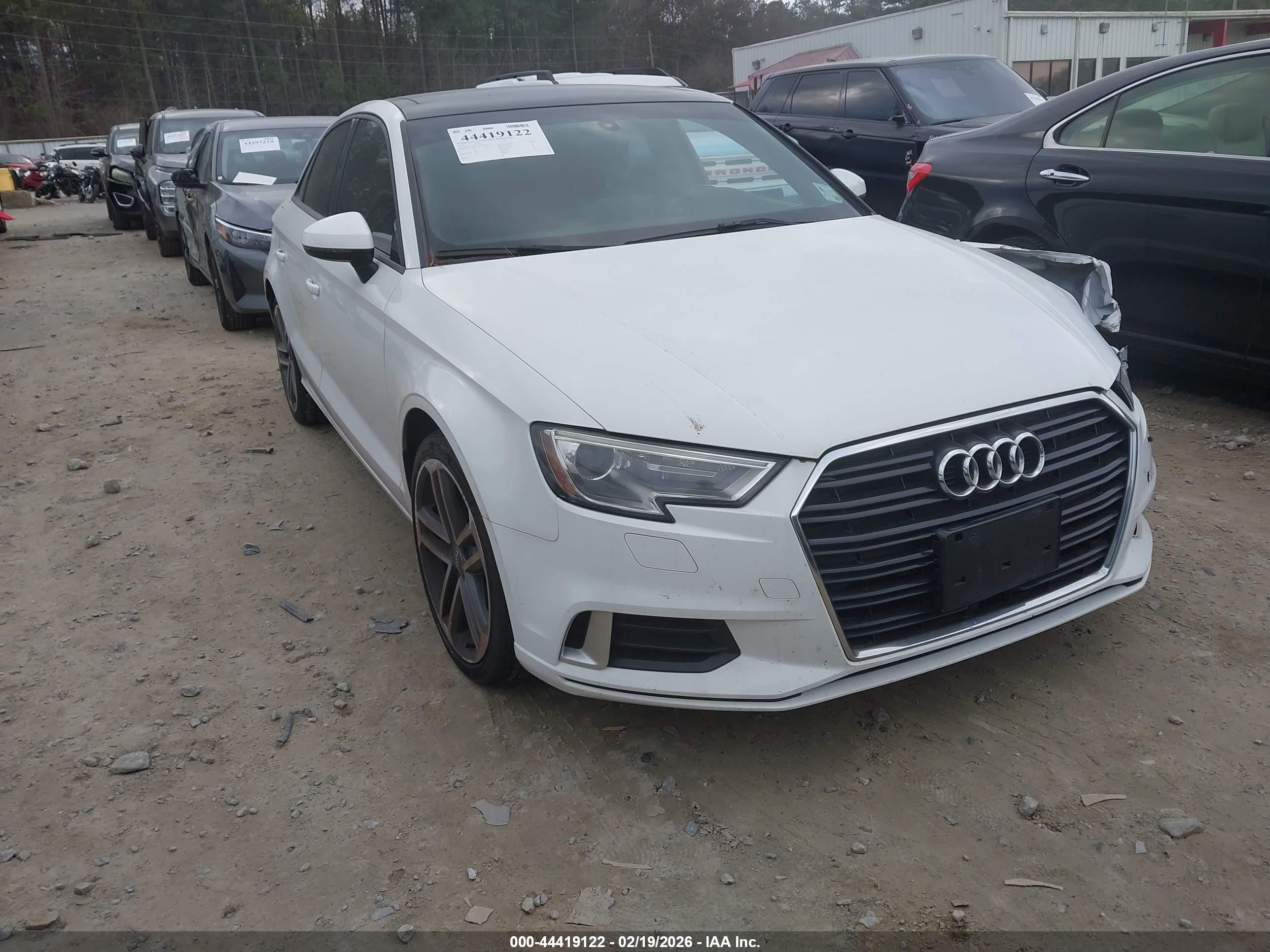 2017 Audi A3 Premium, VIN WAUAUGFF1H1033833 — Front end