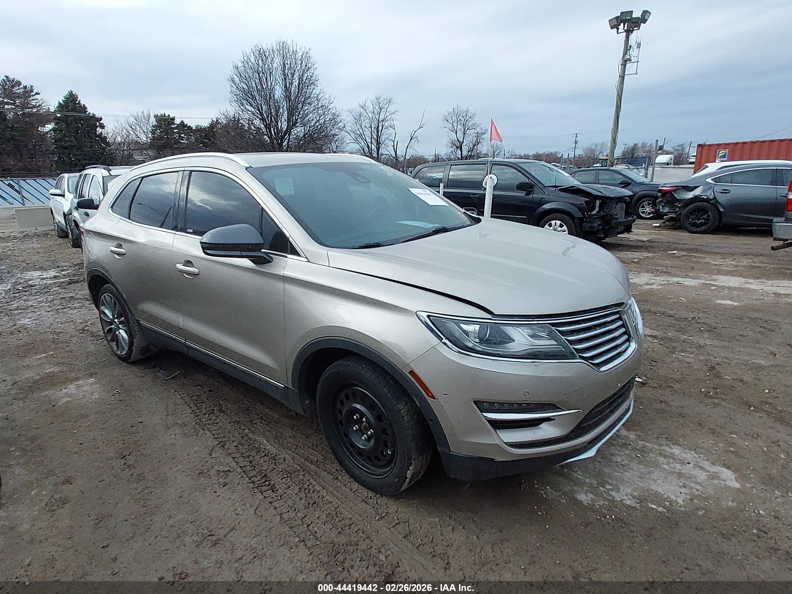 2015 Lincoln MKC, VIN 5LMCJ1A95FUJ03874 — Repossession