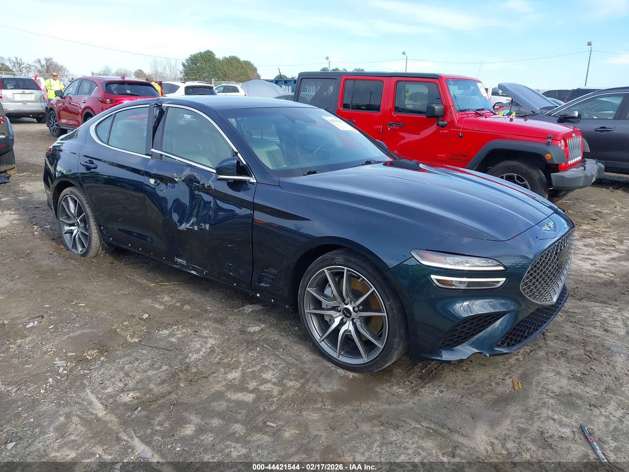 2024 Genesis G70 2.5T, VIN KMTG34SC2RU142622 — Side