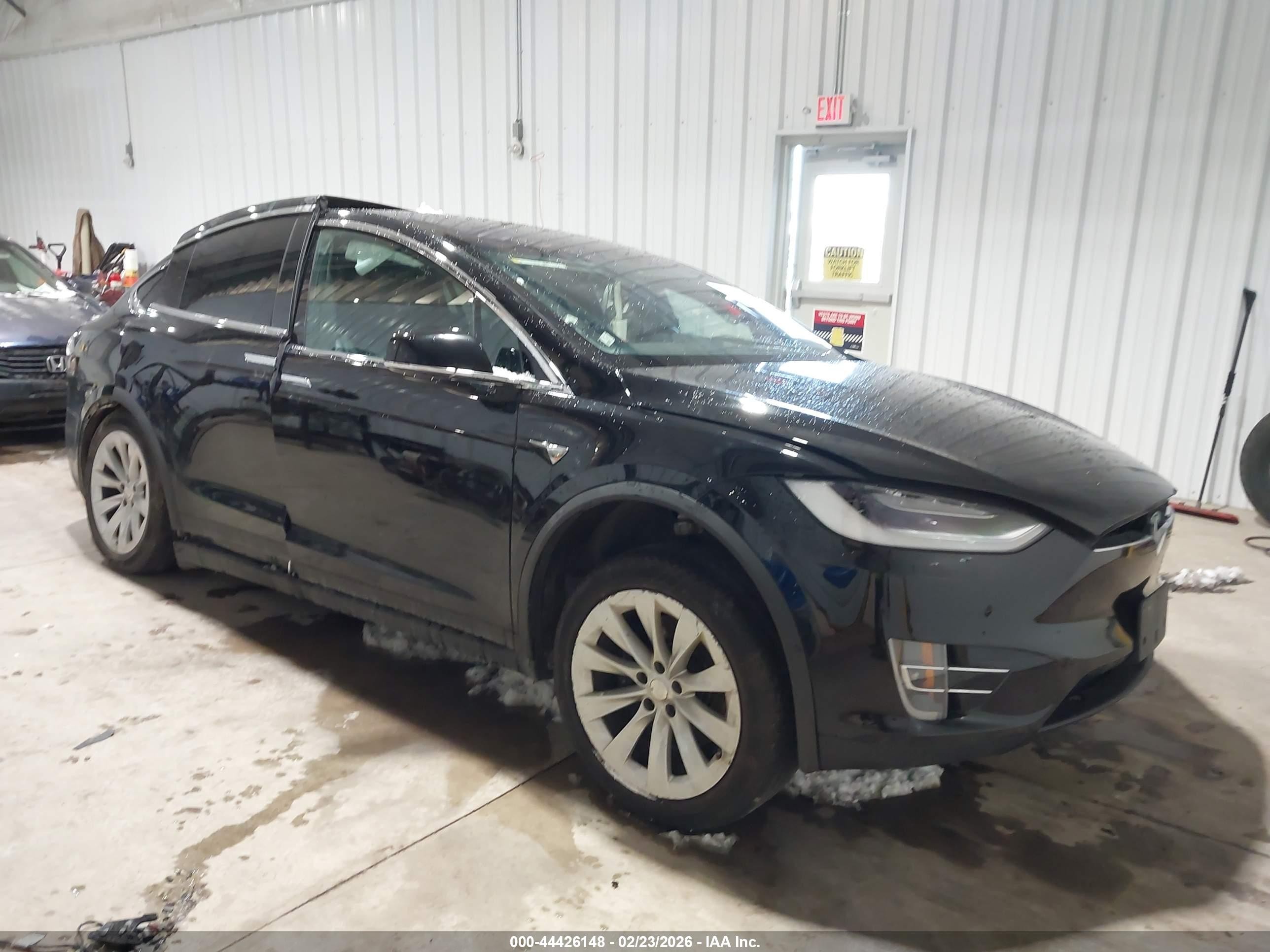 2019 Tesla Model X 75D, VIN 5YJXCDE21KF187809 — Side