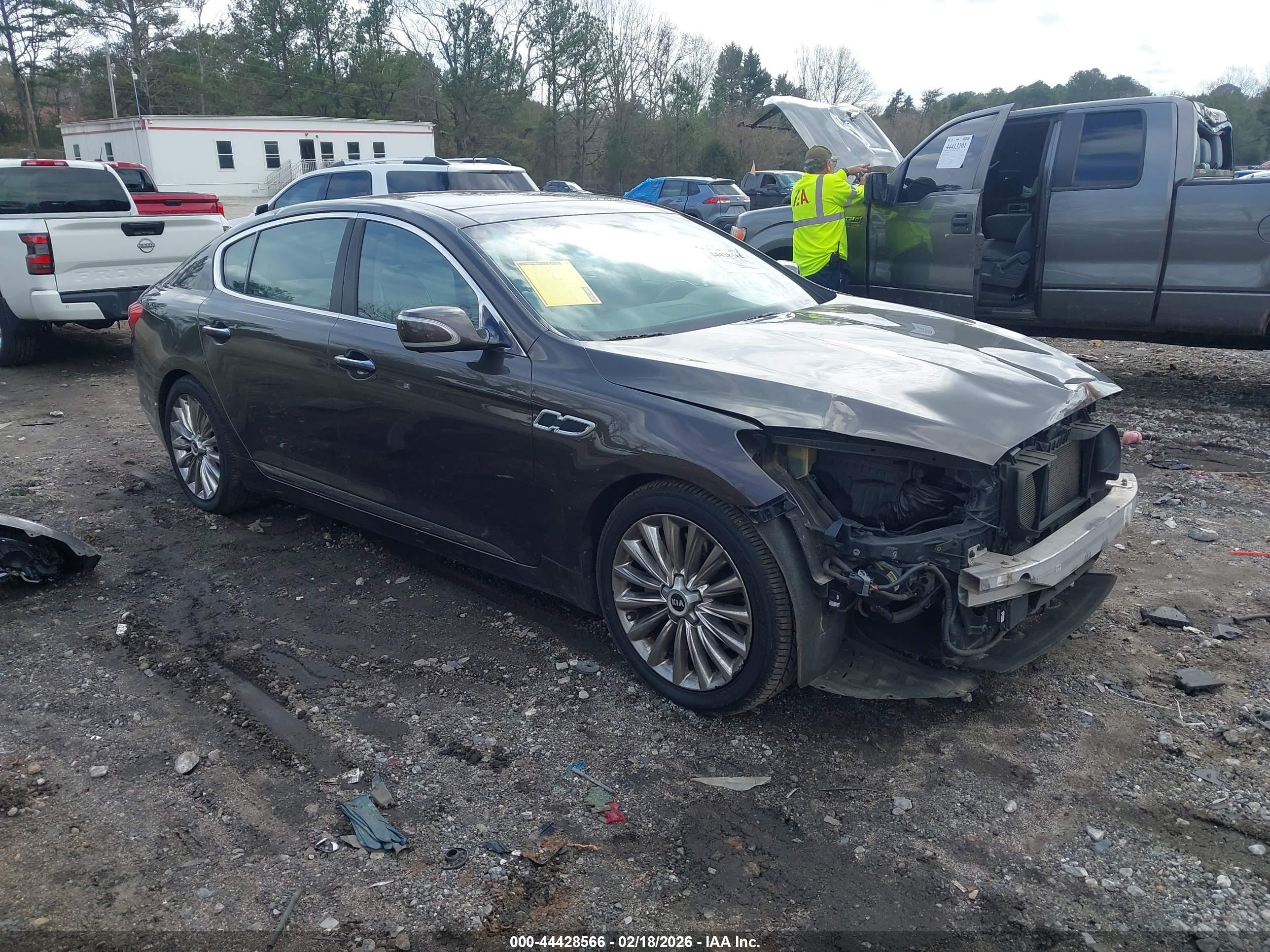 2015 Kia K900 Luxury, VIN KNALW4D4XF6016886 — Front end