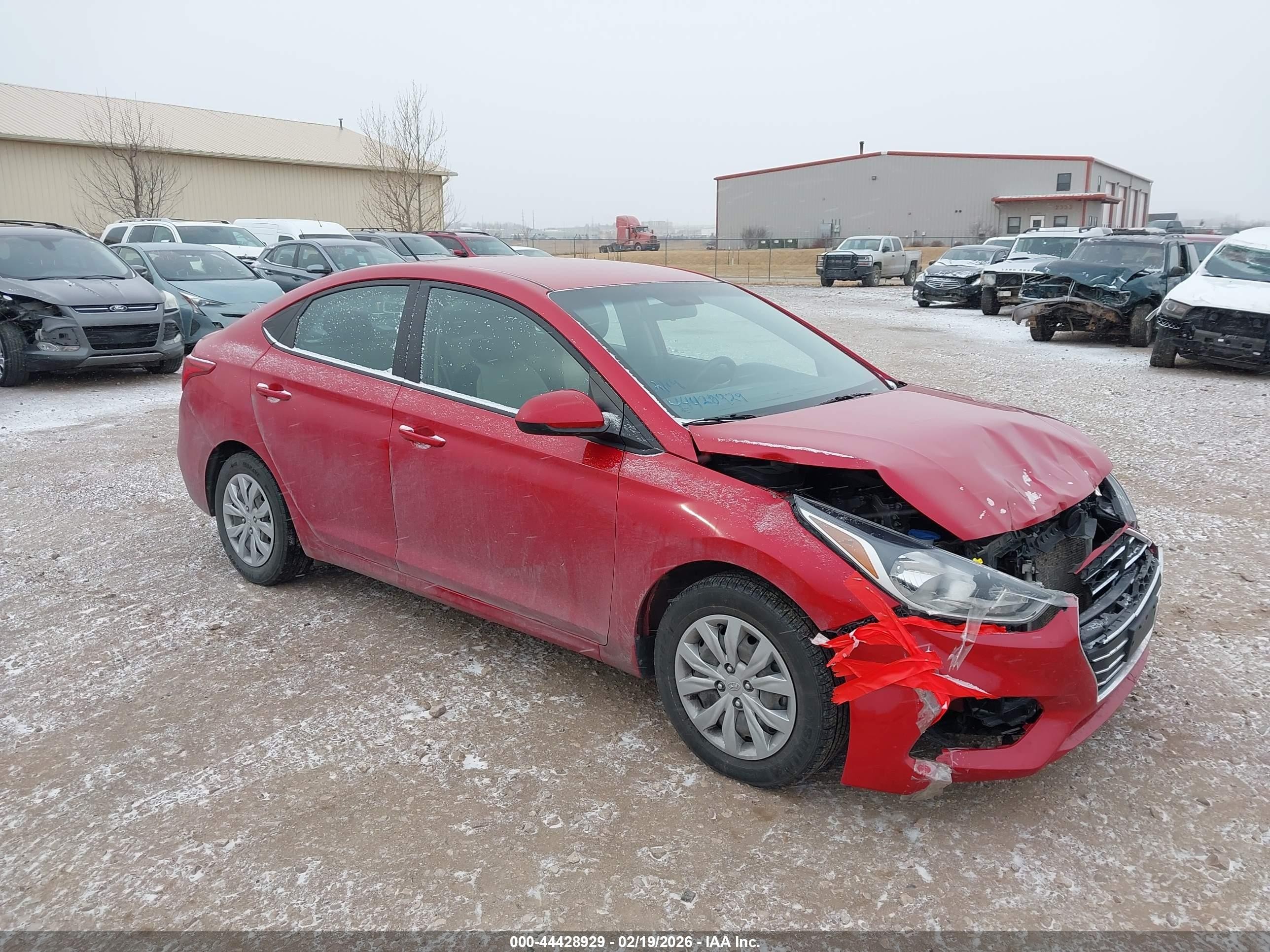 2022 Hyundai Accent SE, VIN 3KPC24A65NE171908 — Front end