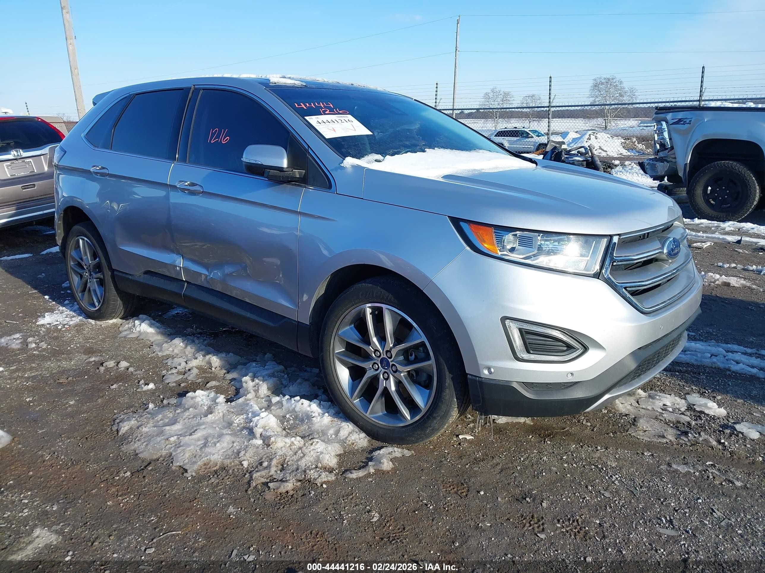 2017 Ford Edge Titanium, VIN 2FMPK4K90HBC34785 — Side