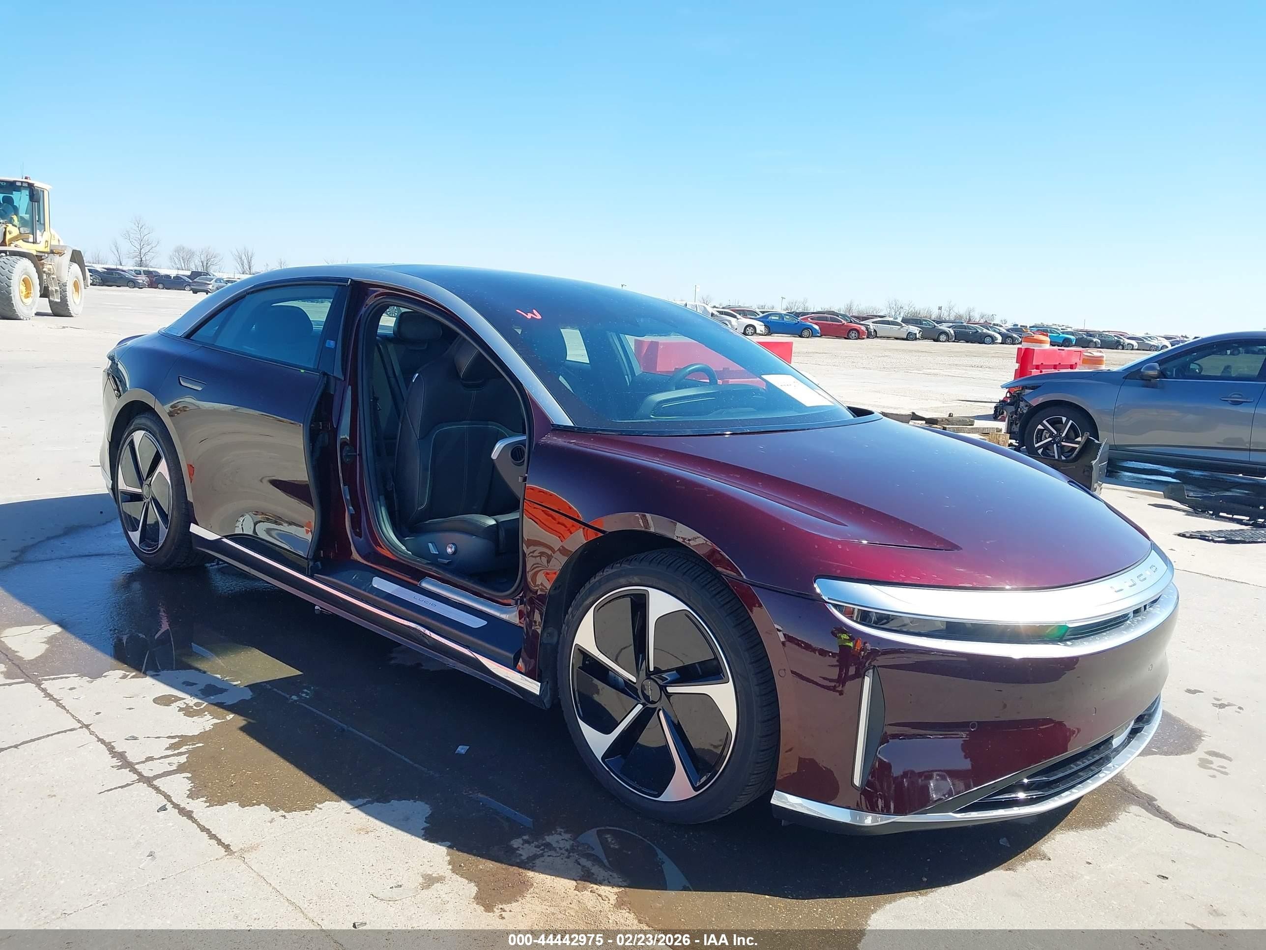 2022 Lucid Air Grand Touring, VIN 50EA1GBA8NA004049 — Side