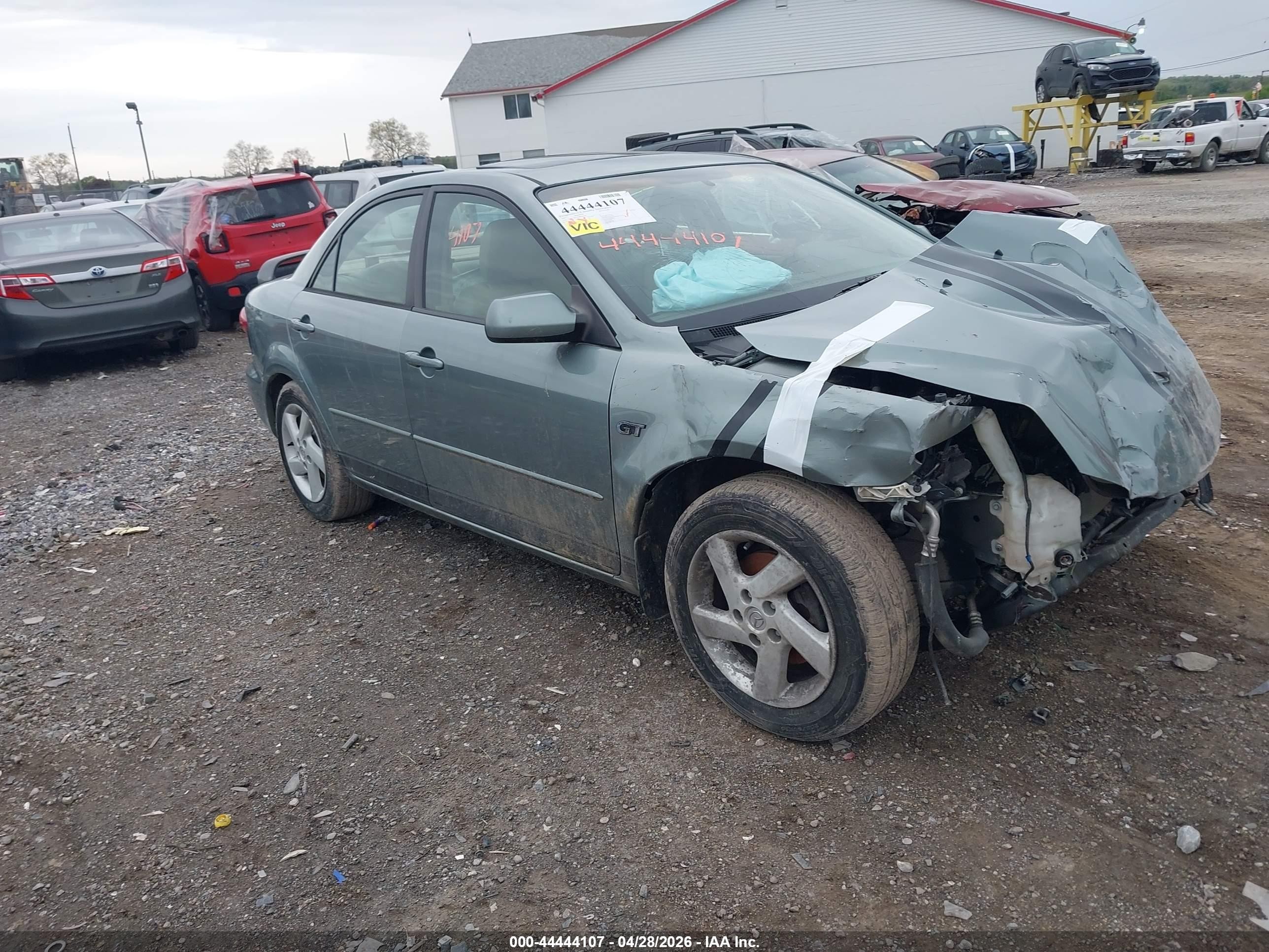 2003 Mazda 6 i, VIN 1YVFP80C635M49649 — Front end