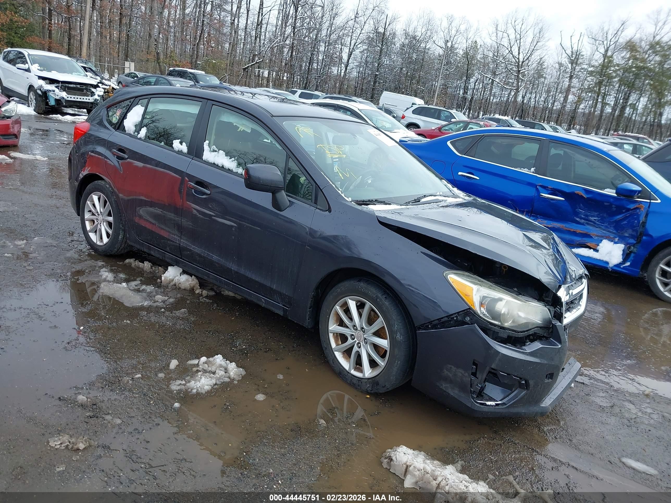 2014 Subaru Impreza Premium, VIN JF1GPAC68E8223756 — Front end