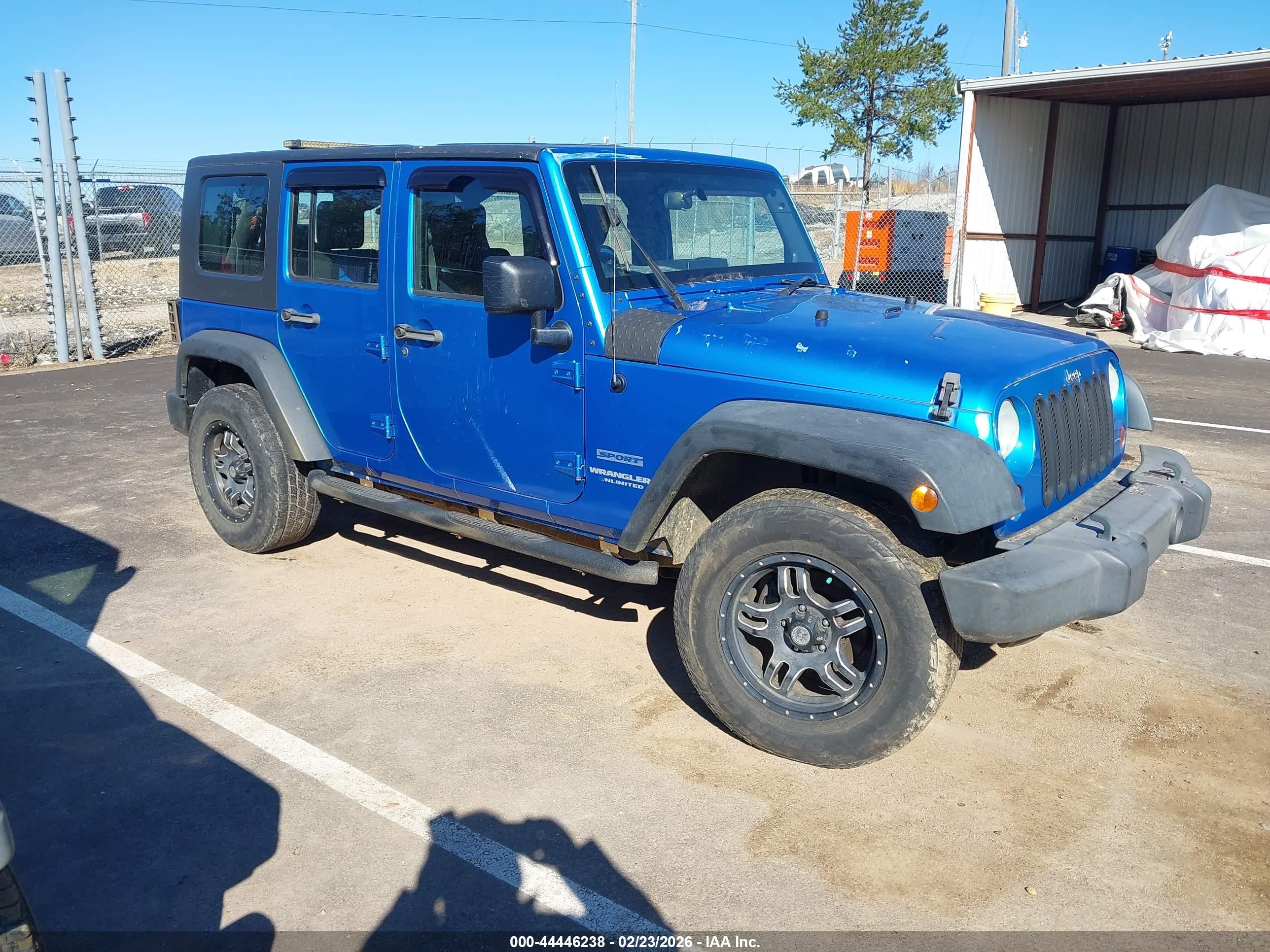 2010 Jeep Wrangler Unlimited Sport, VIN 1J4BZ3H18AL168265 — Storm
